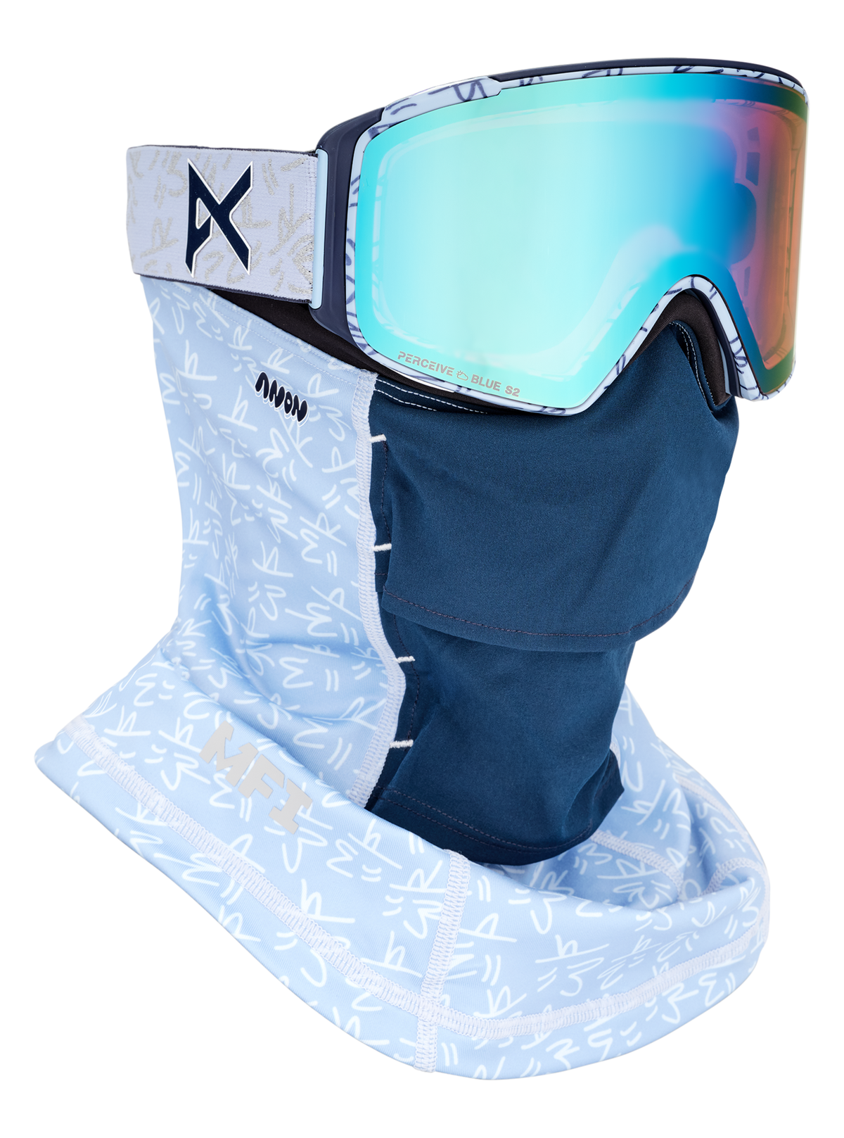 Anon Encounters With Lucas Beaufort M4S Goggles (Cylindrical) + Bonus Lens + MFI® Face Mask