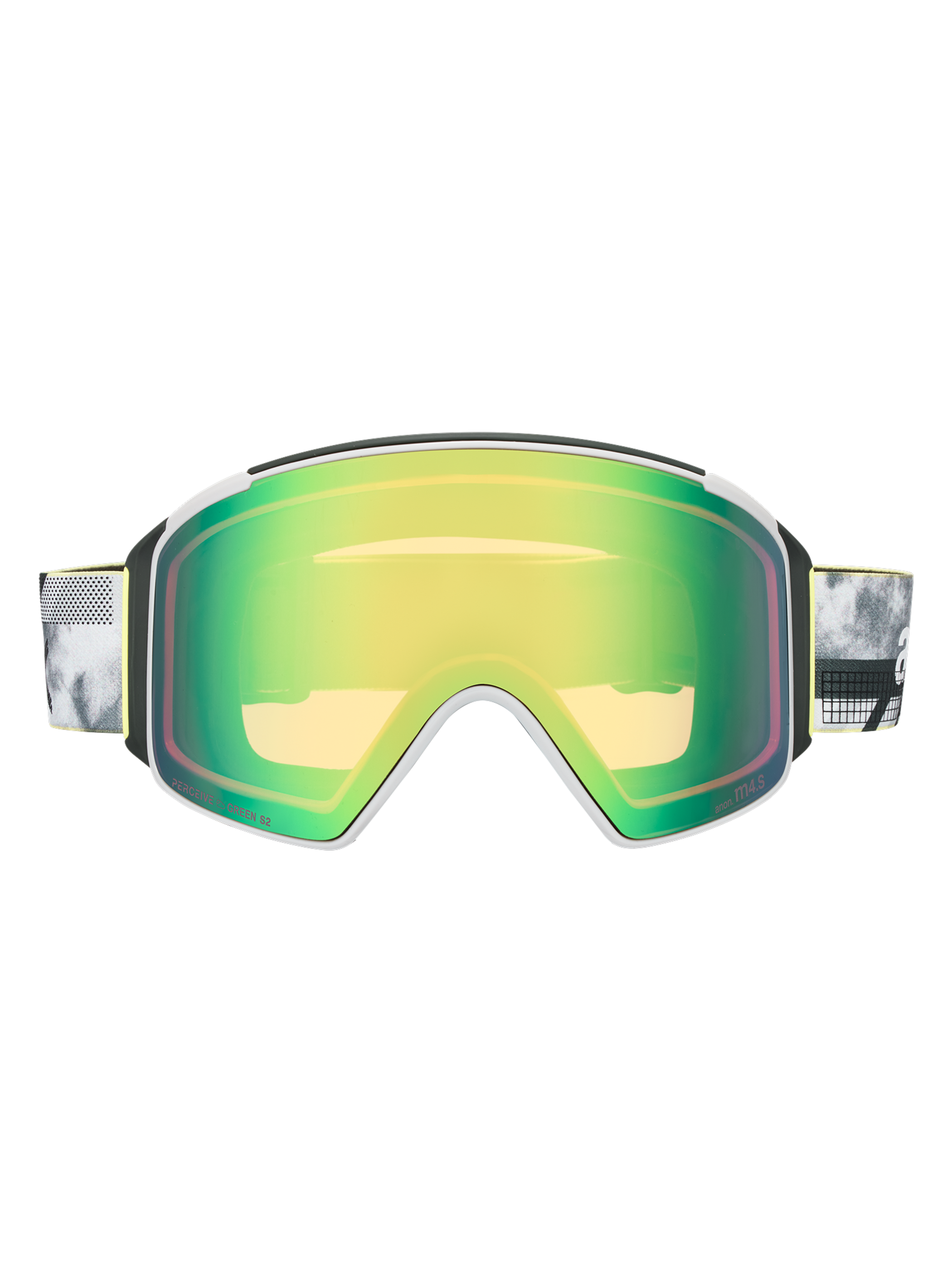 Product image of Anon M4S Goggles (Cylindrical) + Bonus Lens + MFI® Face Mask[Variant:Frame: Tilt Shift, Lens: Perceive Variable Green (22% / S2), Spare Lens: Perceive Cloudy Pink (53% / S1)]