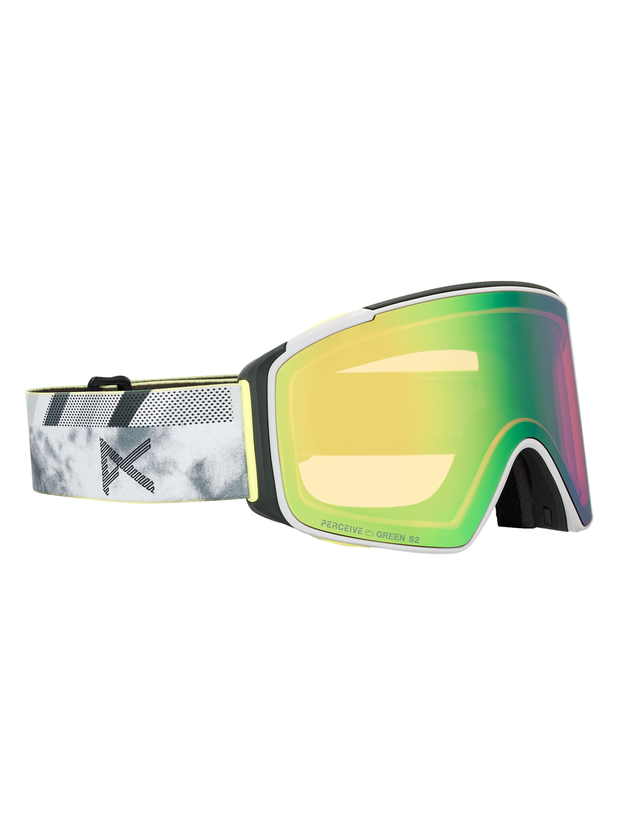 Product image of Anon M4S Goggles (Cylindrical) + Bonus Lens + MFI® Face Mask[Variant:Frame: Tilt Shift, Lens: Perceive Variable Green (22% / S2), Spare Lens: Perceive Cloudy Pink (53% / S1)]