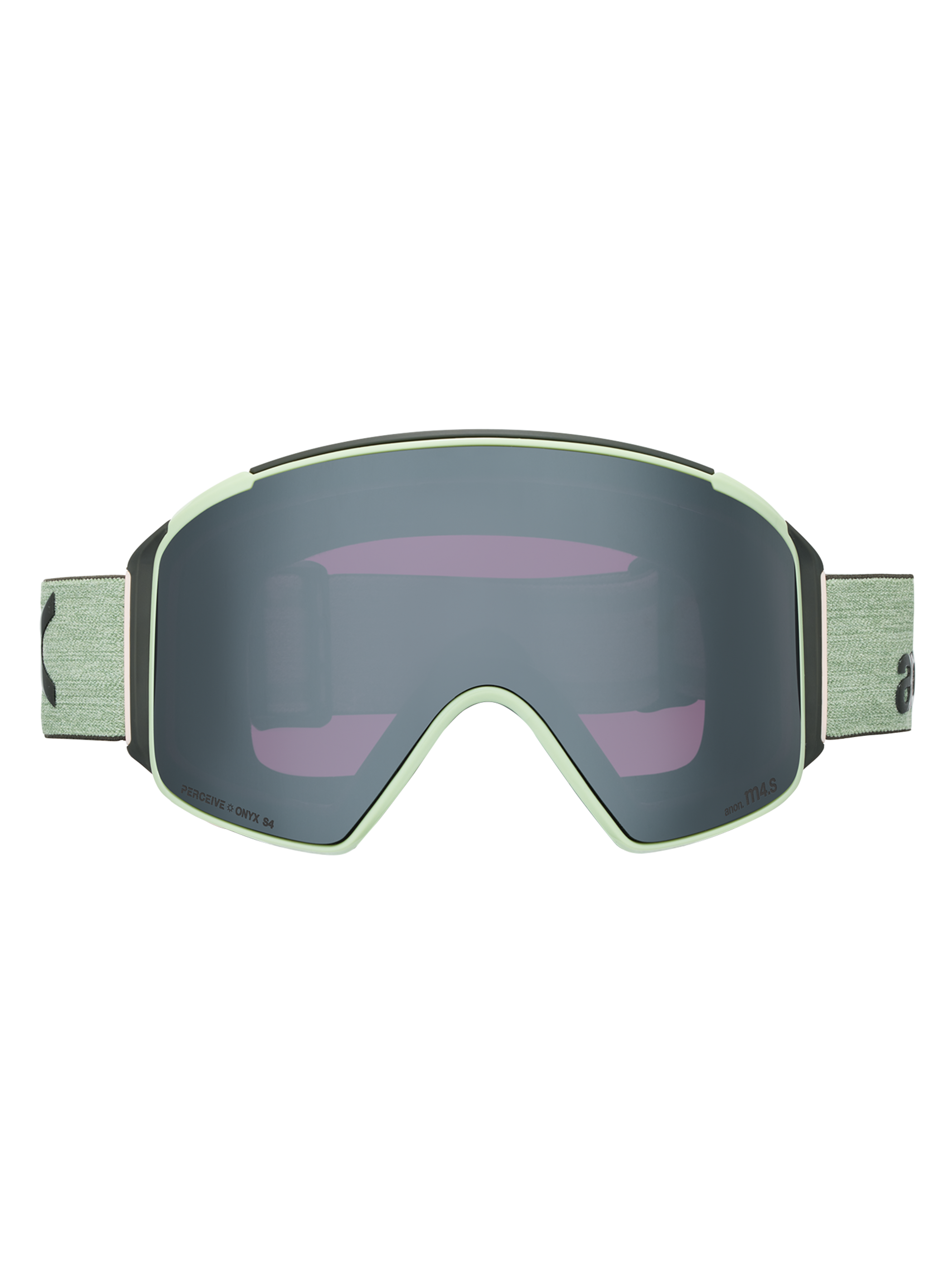 Product image of Anon M4S Goggles (Cylindrical) + Bonus Lens + MFI® Face Mask[Variant:Frame: Soft Sage, Lens: Perceive Sunny Onyx (6% / S4), Spare Lens: Perceive Variable Violet (34% / S2)]