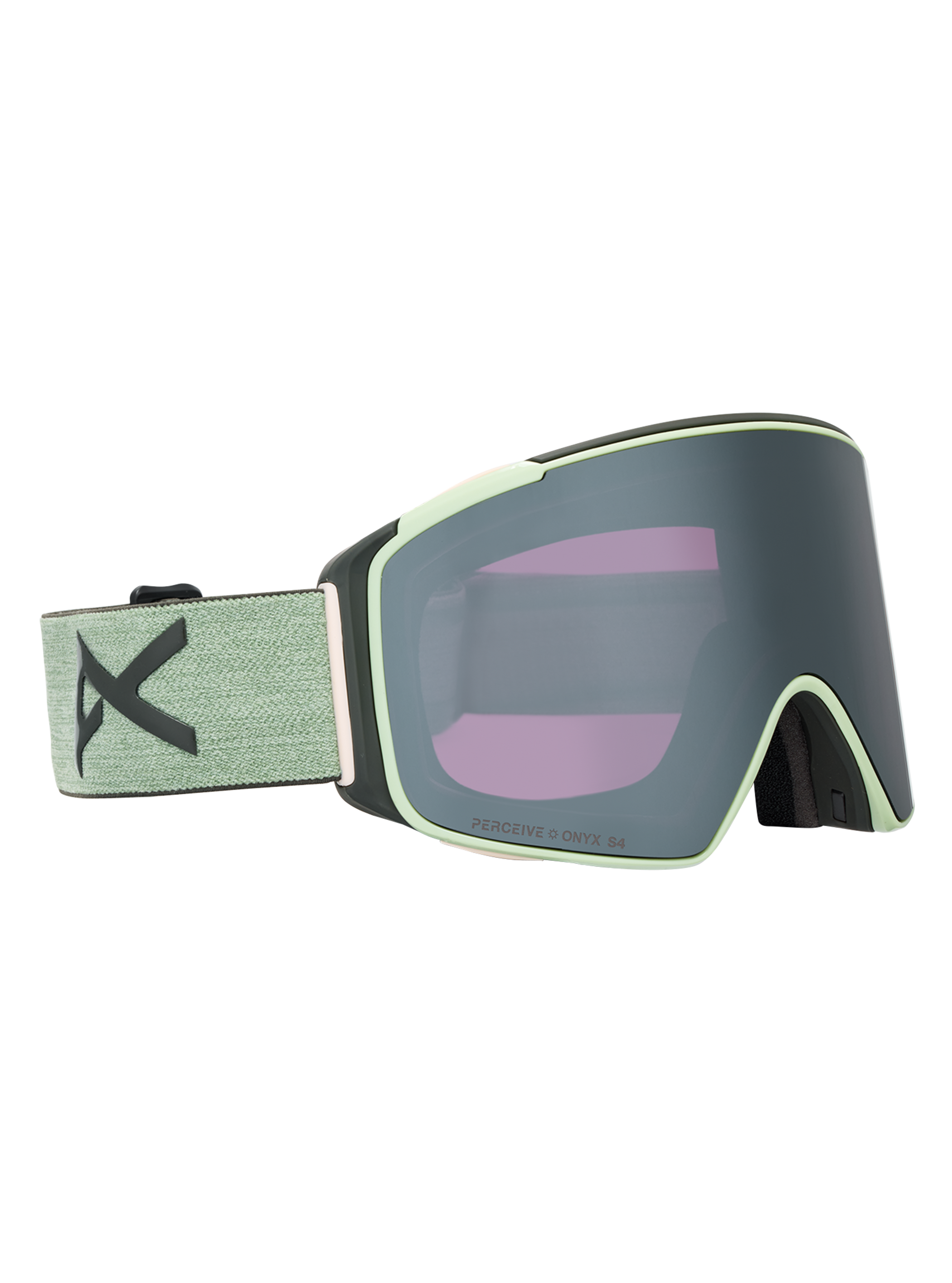 Product image of Anon M4S Goggles (Cylindrical) + Bonus Lens + MFI® Face Mask[Variant:Frame: Soft Sage, Lens: Perceive Sunny Onyx (6% / S4), Spare Lens: Perceive Variable Violet (34% / S2)]