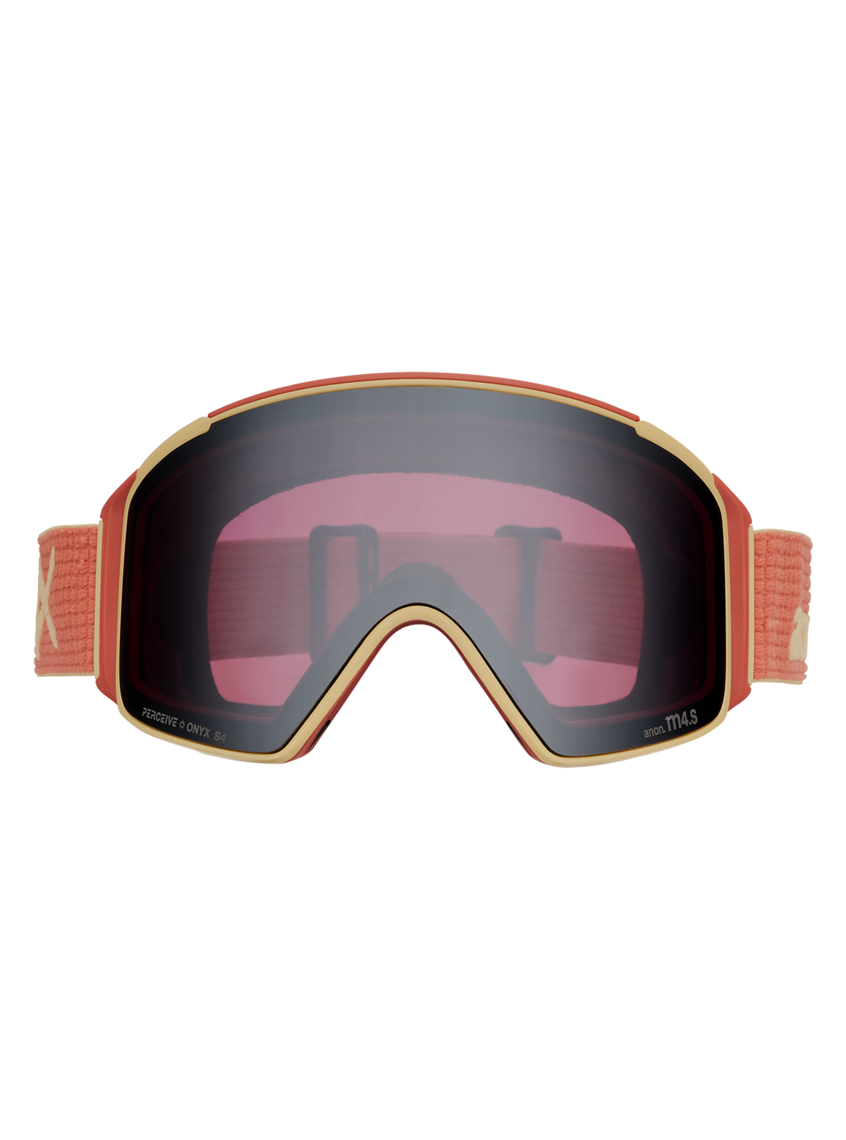 Product image of Anon M4S Goggles (Cylindrical) + Bonus Lens + MFI® Face Mask[Variant:Frame: Terracotta, Lens: Perceive Sunny Onyx (6% / S4), Spare Lens: Perceive Variable Violet (34% / S2)]