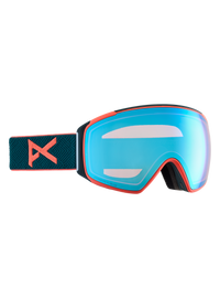 Product image of Anon M4S Low Bridge Fit Goggles (Toric) + Bonus Lens + MFI® Face Mask[Variant:Frame: Deep Emerald, Lens: Perceive Variable Blue (21% / S2), Spare Lens: Perceive Cloudy Pink (53% / S1)]