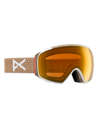 Product image of Anon M4S Low Bridge Fit Goggles (Toric) + Bonus Lens + MFI® Face Mask[Variant:Frame: Summit Taupe, Lens: Perceive Sunny Bronze (17% / S3), Spare Lens: Perceive Cloudy Burst (59% / S1)]