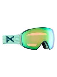 Product image of Anon M4S Low Bridge Fit Goggles (Toric) + Bonus Lens + MFI® Face Mask[Variant:Frame: Powder Mint, Lens: Perceive Variable Green (22% / S2), Spare Lens: Perceive Cloudy Pink (53% / S1)]