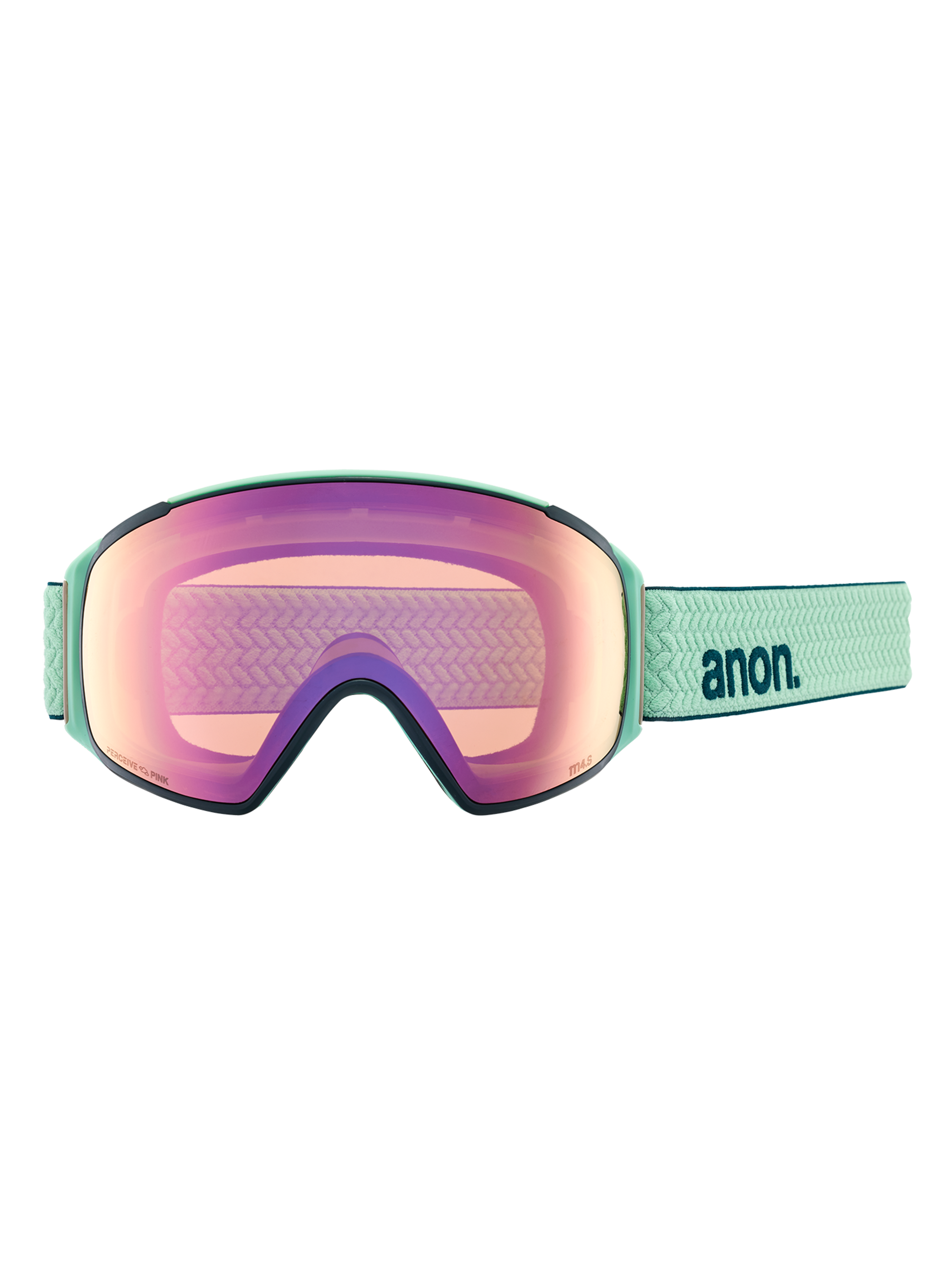 Product image of Anon M4S Low Bridge Fit Goggles (Toric) + Bonus Lens + MFI® Face Mask[Variant:Frame: Powder Mint, Lens: Perceive Variable Green (22% / S2), Spare Lens: Perceive Cloudy Pink (53% / S1)]