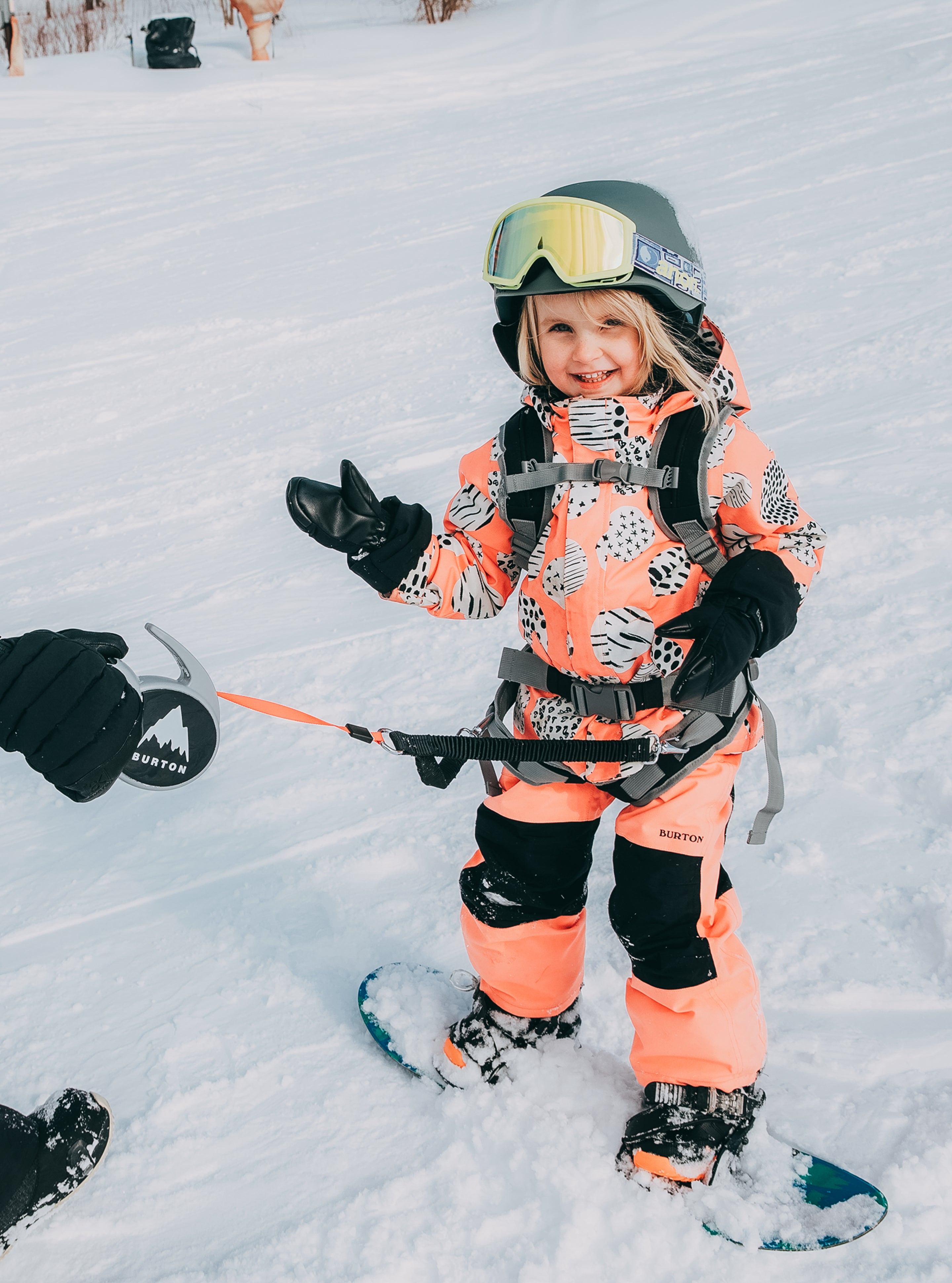 美品BURTON バートンキッズ スキーウェア ウエア つなぎ 4T Burton