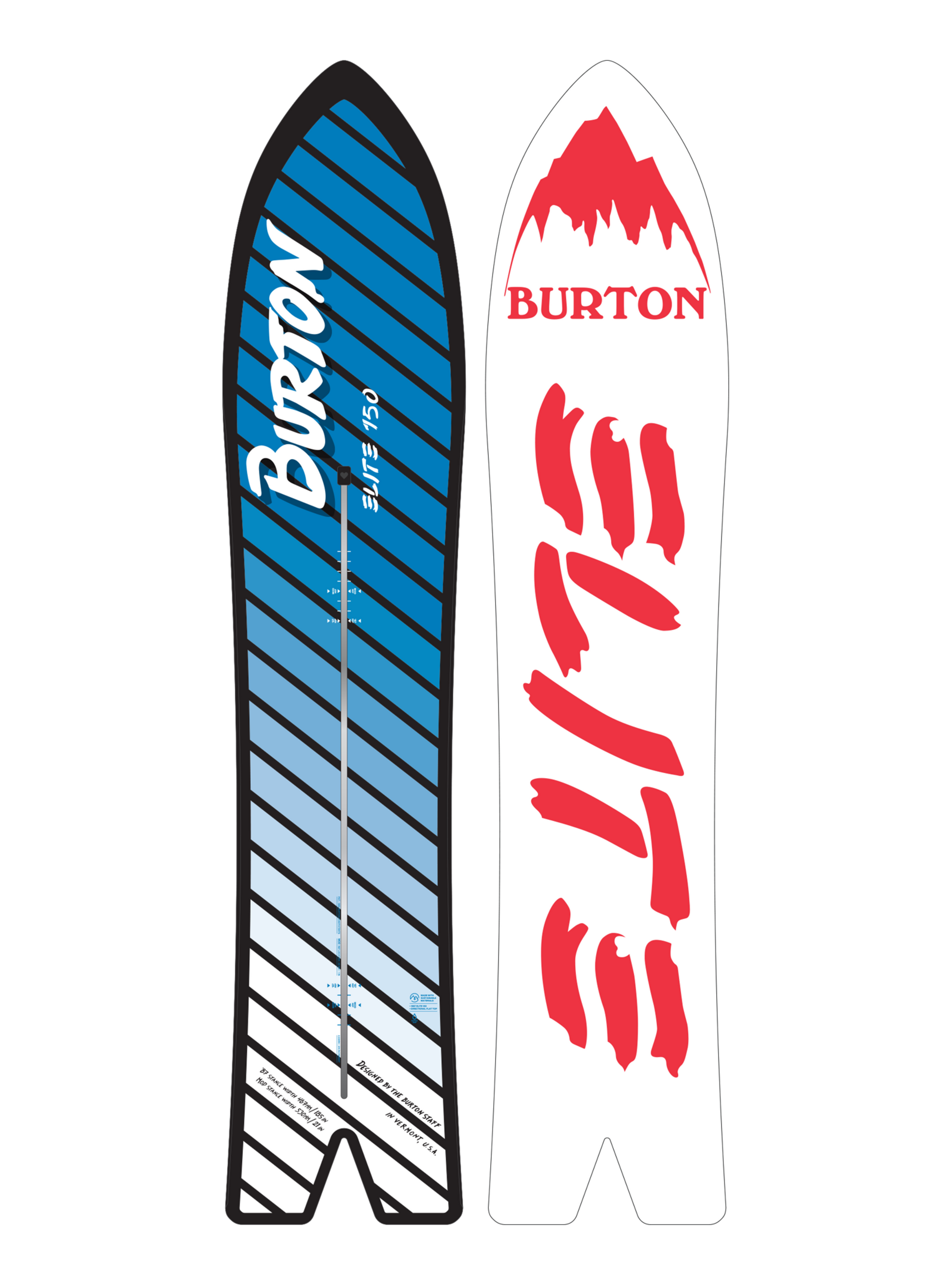Burton 1987 エリート Flat Top スノーボード