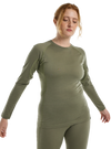 Product image of Women's Burton Phayse Merino Base Layer Crewneck[Variant:Forest Moss]