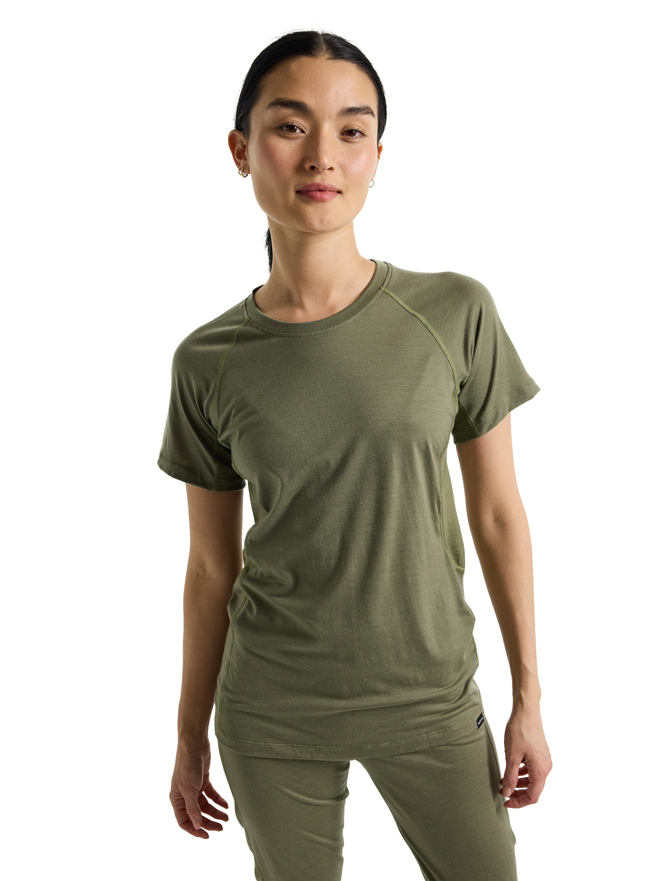 Product image of Women's Burton Phayse Merino T-Shirt[Variant:Forest Moss]