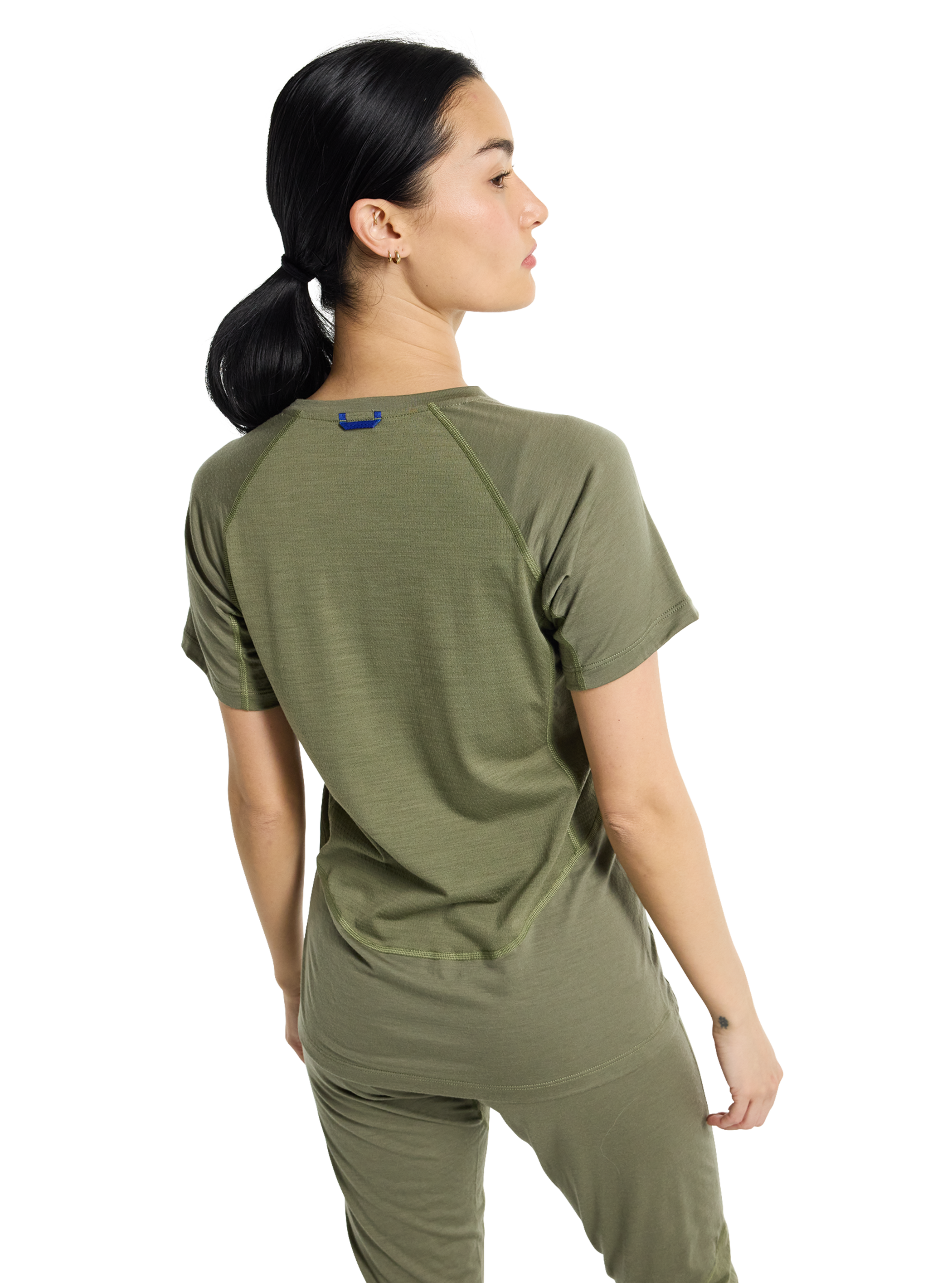 Product image of Women's Burton Phayse Merino T-Shirt[Variant:Forest Moss]