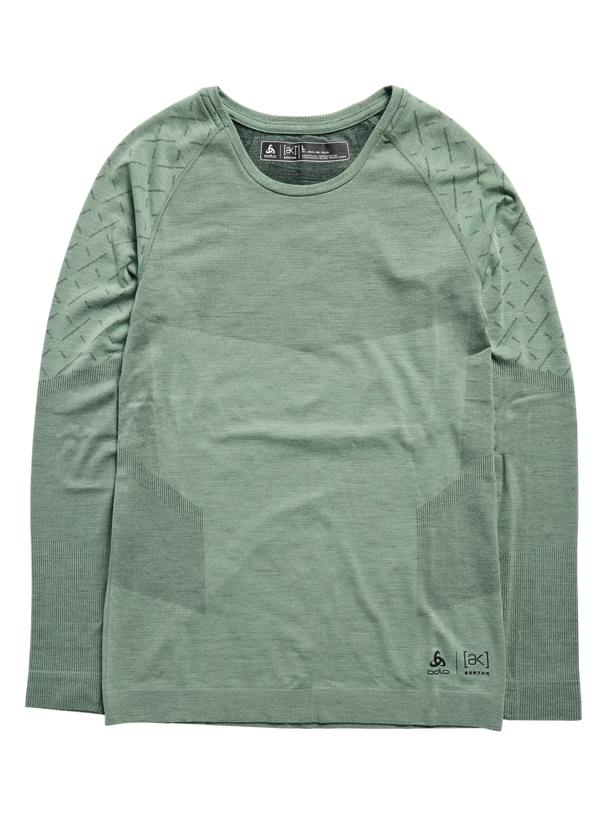 Product image of Men's Burton [ak] Slokar Crewneck Fleece[Variant:Hedge Green / True Black]