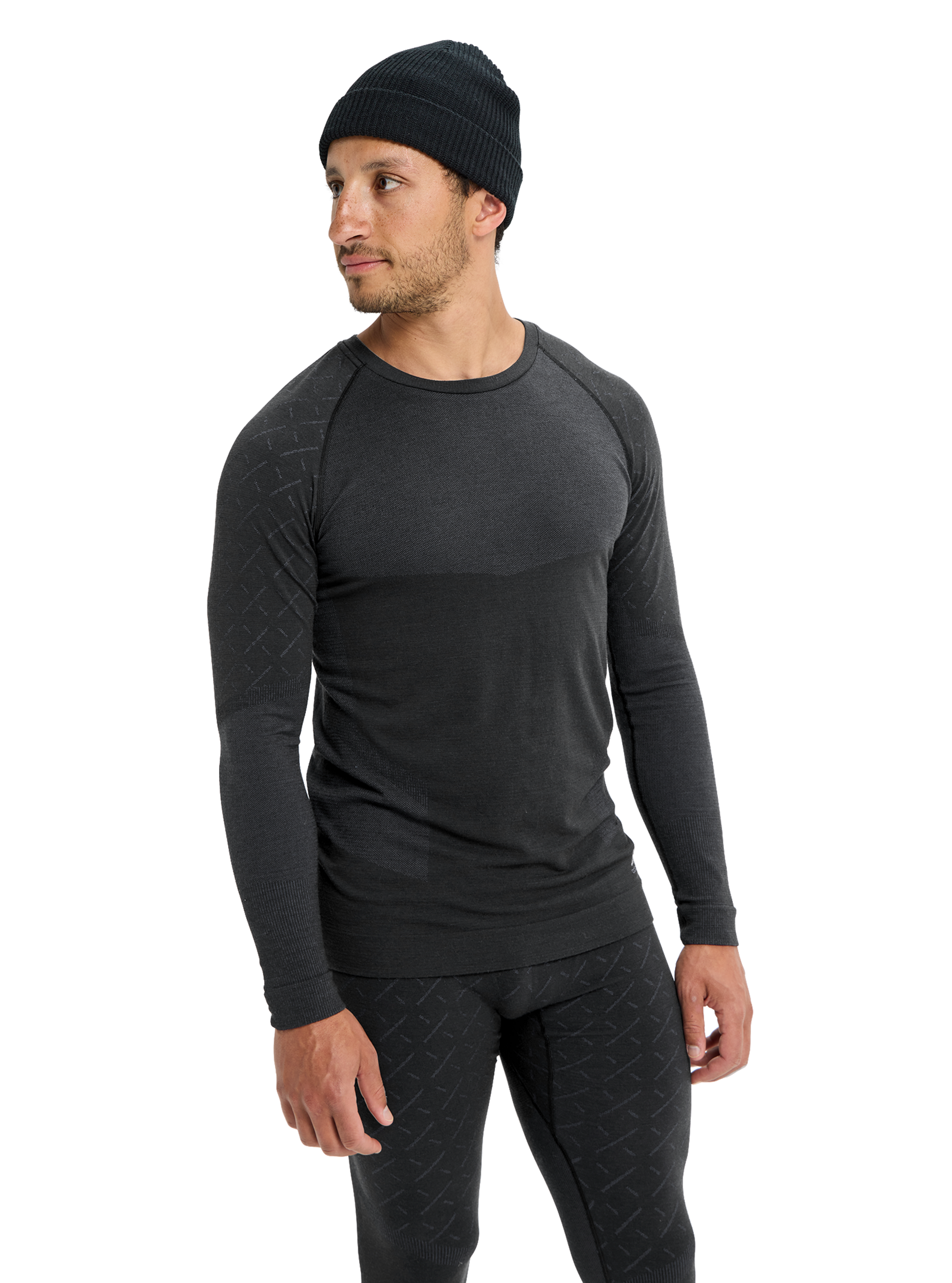 Product image of Men's Burton [ak] Slokar Crewneck Fleece[Variant:True Black / Gray Cloud]
