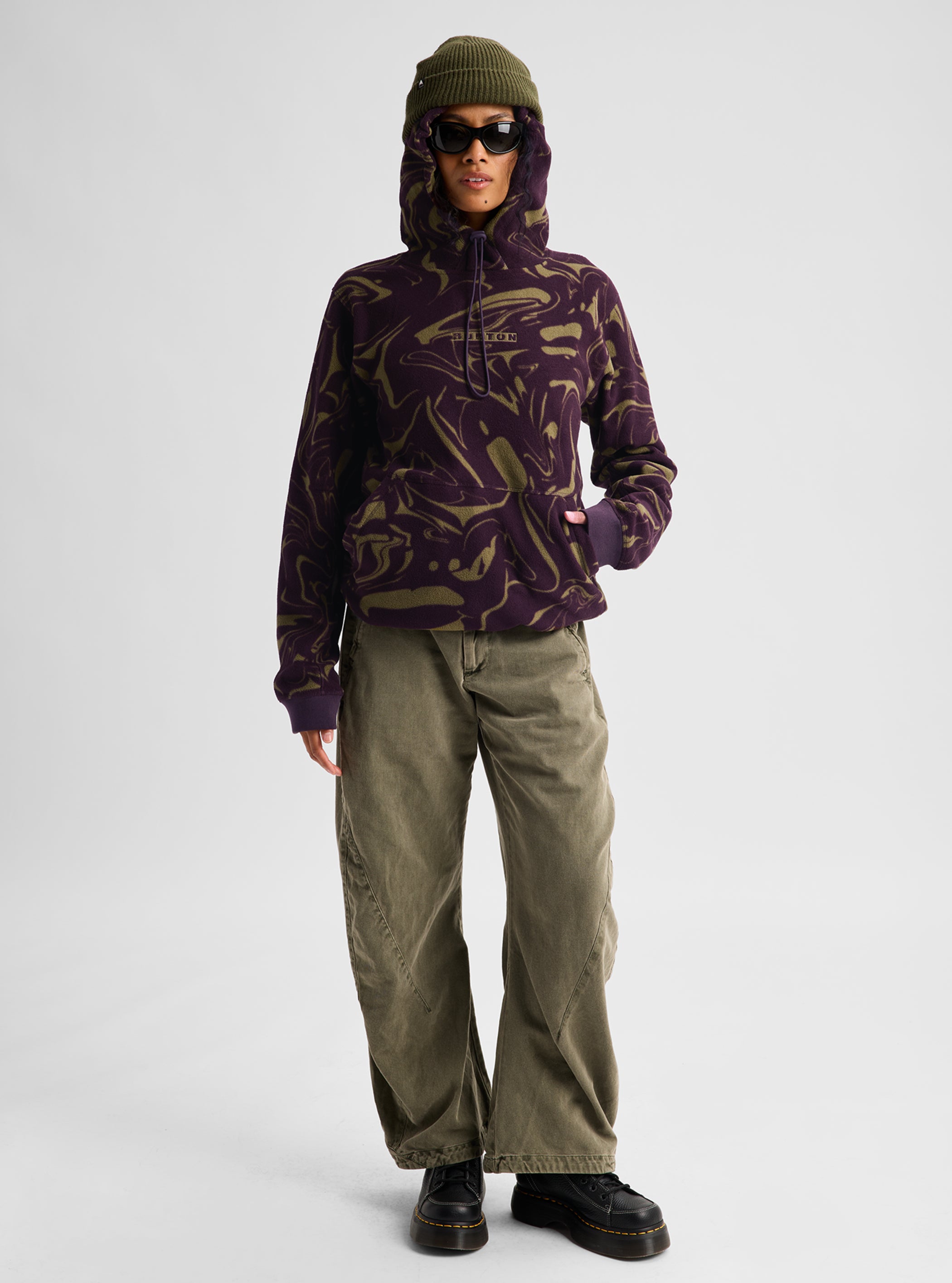 Burton シンダー フリースプルオーバー フーディー
