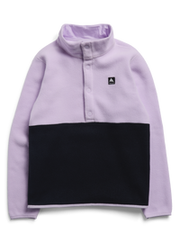 Product image of Kids' Burton Cinder Fleece Anorak[Variant:Moondust Purple / True Black]