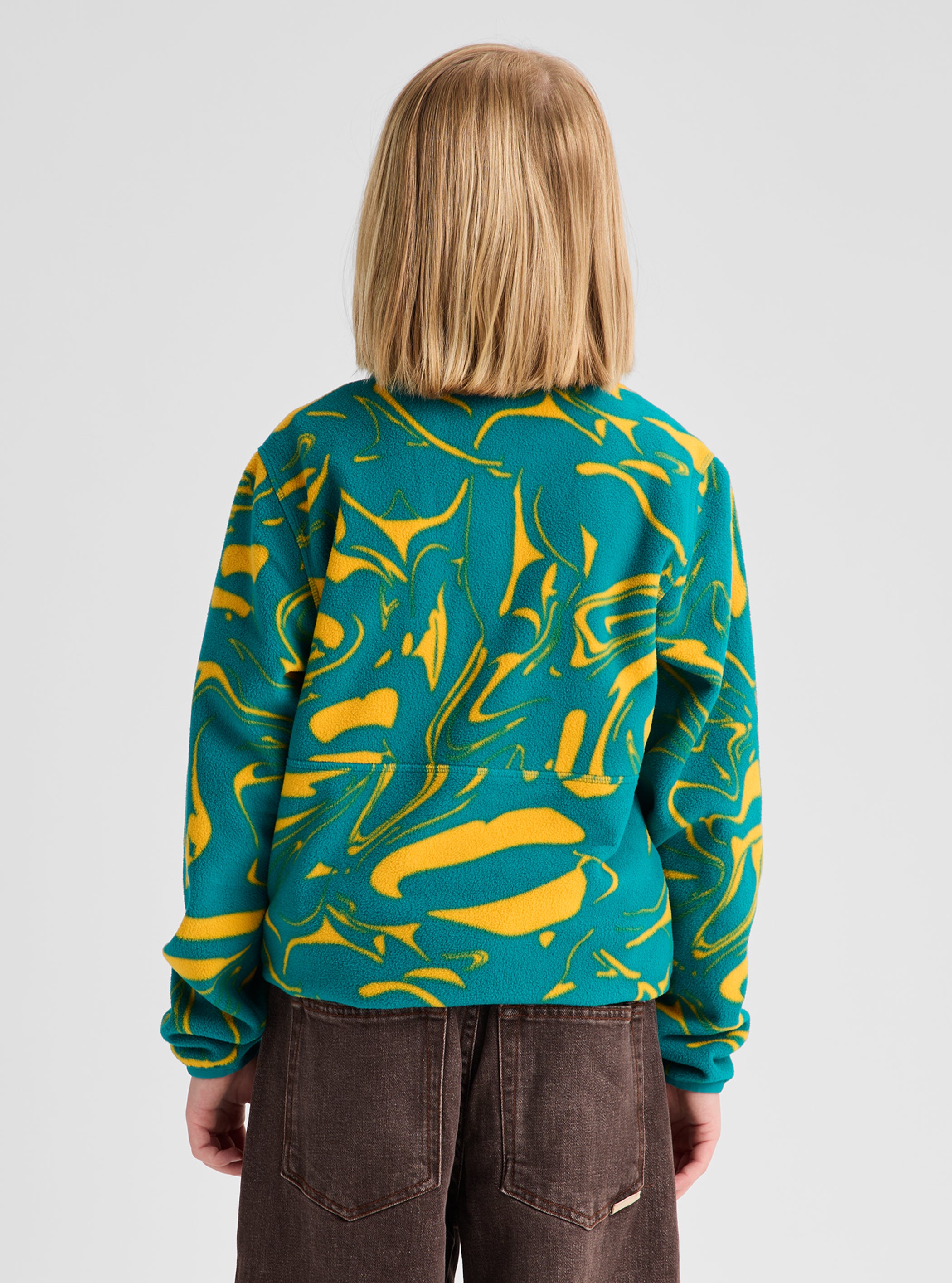 Product image of Kids' Burton Cinder Fleece Anorak[Variant:Liquid Gold]