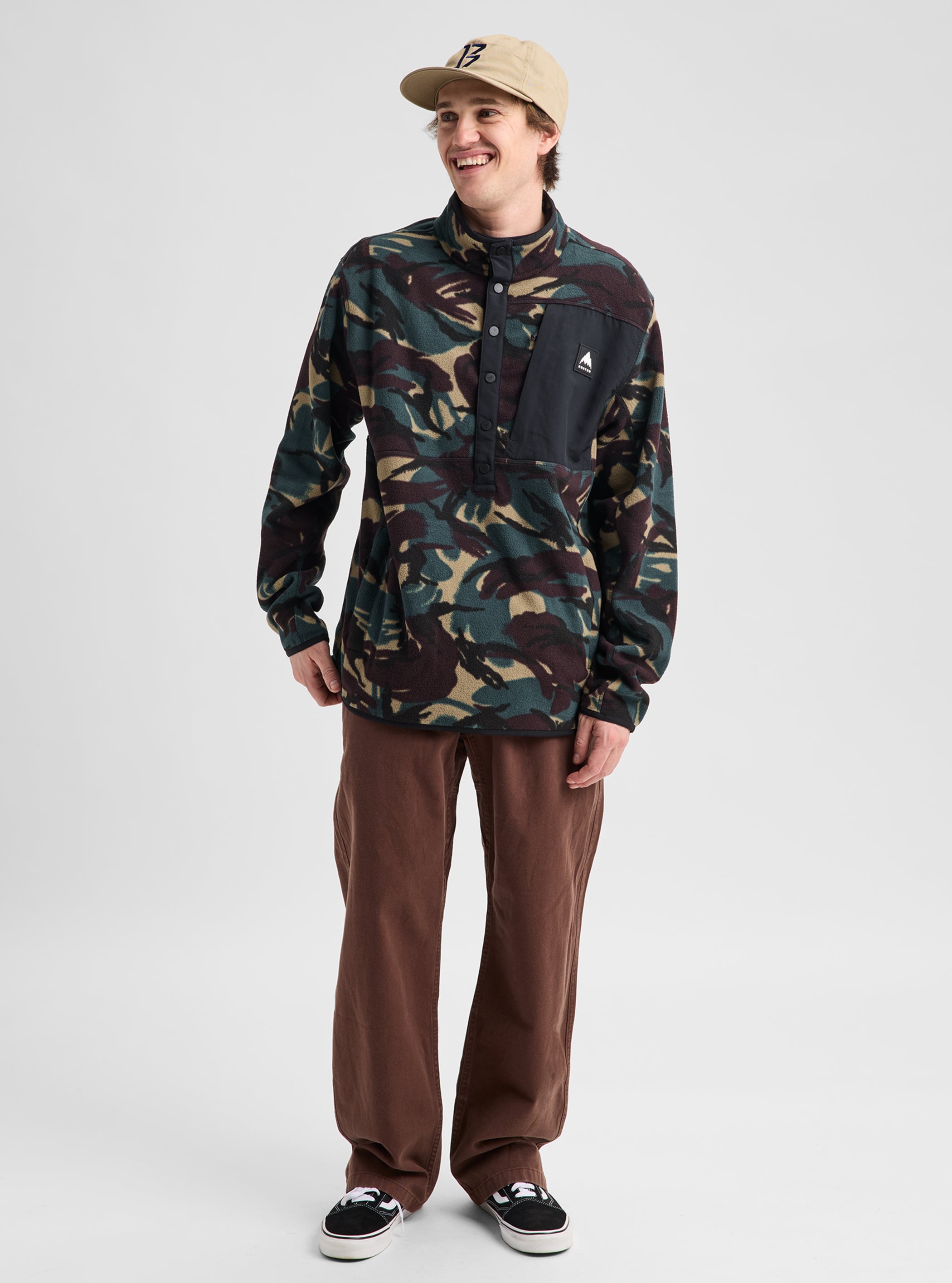 メンズ Burton シンダー フリースプルオーバー