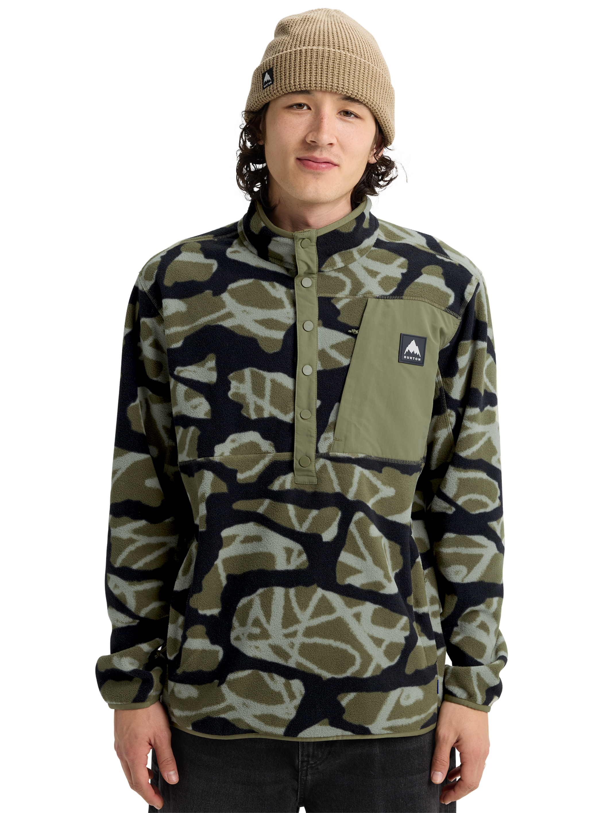 メンズ Burton シンダー フリースプルオーバー