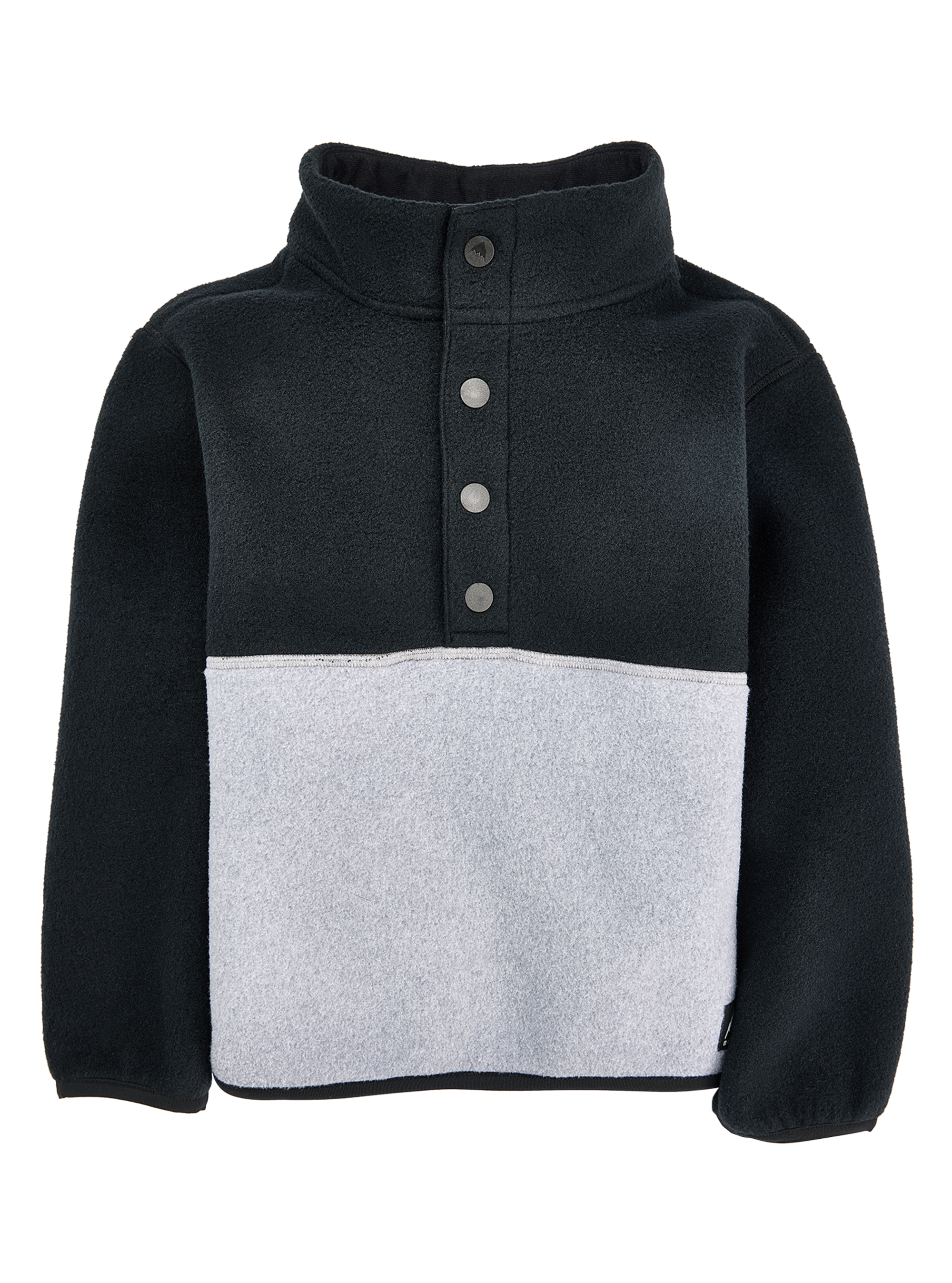 Product image of Toddlers' Burton Cinder Fleece Anorak[Variant:True Black / Gray Heather]
