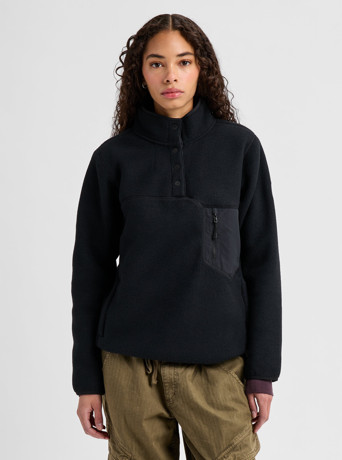 Product image of Women's Burton Cinder Fleece Pullover[Variant:True Black]