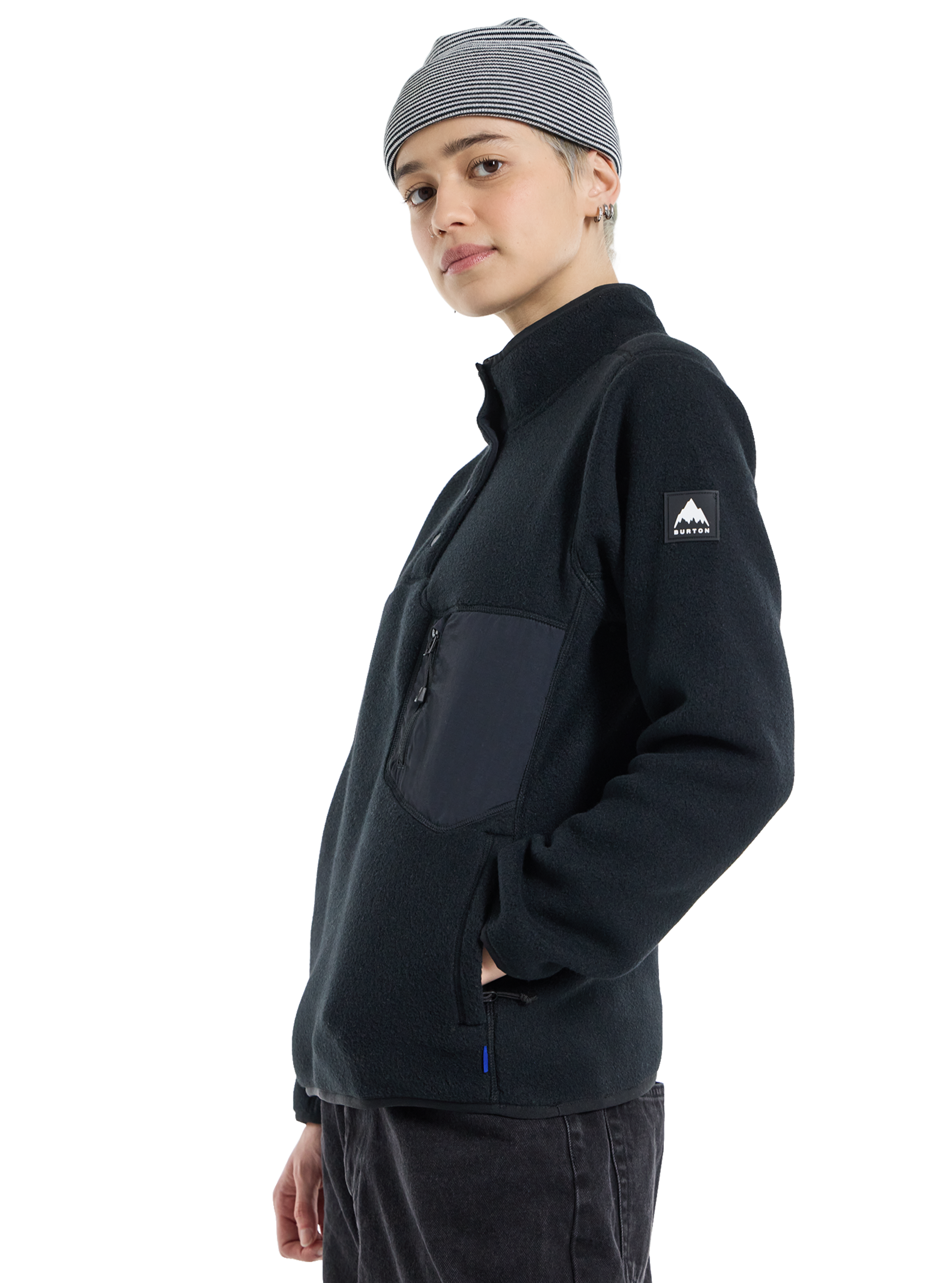 Product image of Women's Burton Cinder Fleece Pullover[Variant:True Black]