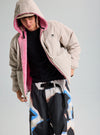 Product image of Burton AG Speakout Crewneck Shirt[Variant:Stone Grey / Plush Pink]