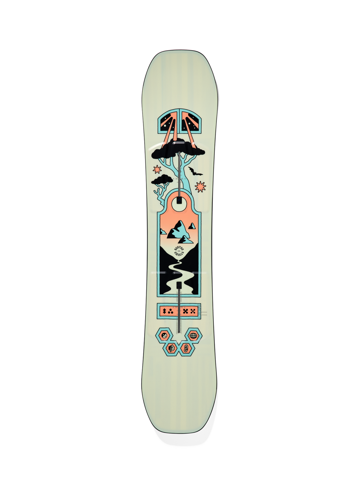 Product Image of Kids' Burton Smalls Snowboard [Variant: Mint Coral]