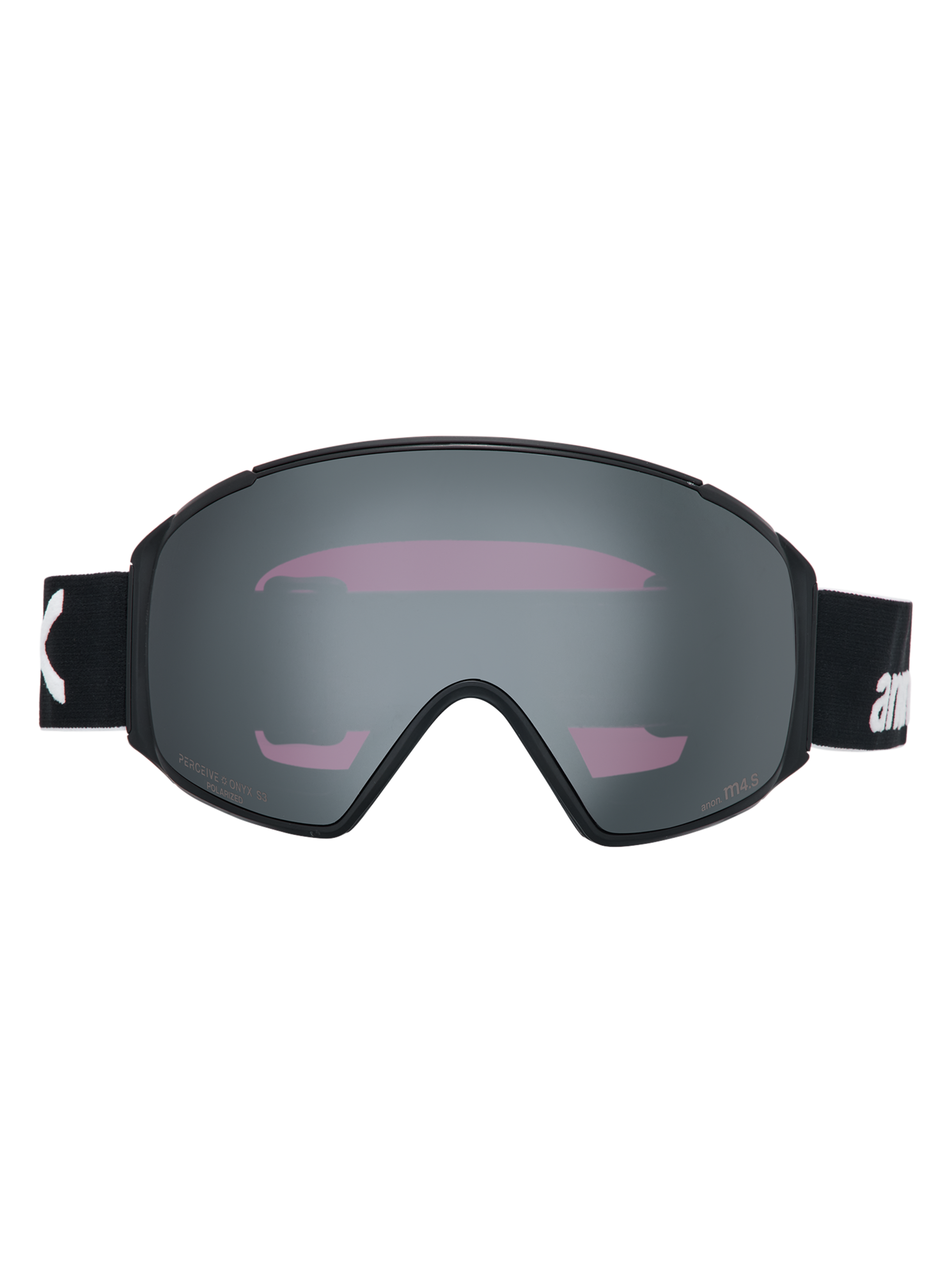 Product image of Anon M4S Goggles (Toric) + Polarized Perceive Lens[Variant:Frame: Black, Lens: Perceive Sunny Polarized Onyx (10% / S3), Spare Lens: Perceive Variable Violet (34% / S2)]
