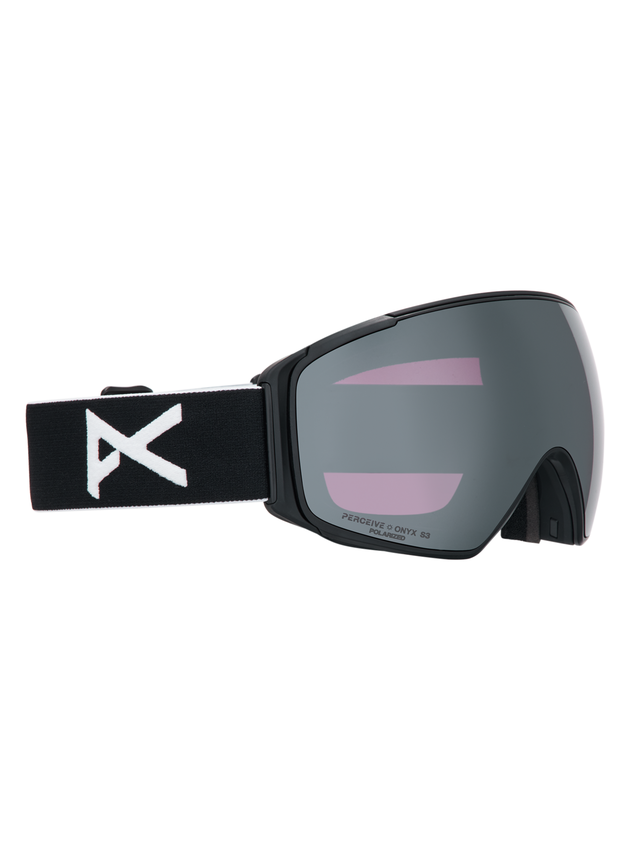 Product image of Anon M4S Goggles (Toric) + Polarized Perceive Lens[Variant:Frame: Black, Lens: Perceive Sunny Polarized Onyx (10% / S3), Spare Lens: Perceive Variable Violet (34% / S2)]