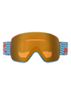 Product image of Anon M5 Goggles + Bonus Lens + MFI® Face Mask (Sample)[Variant:Frame: Retro Blue, Lens: Perceive Sunny Bronze (17% / S3), Spare Lens: Perceive Cloudy Burst (59% / S1)]