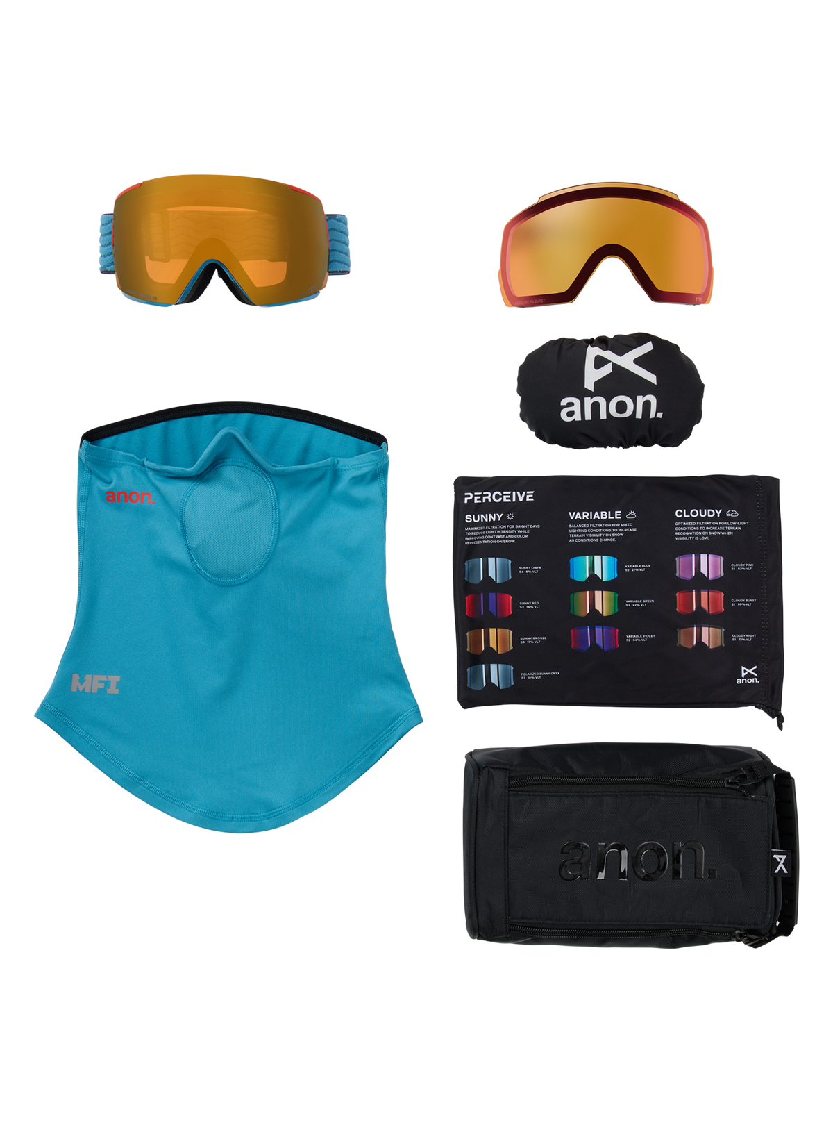Anon M5 Goggles + Bonus Lens + MFI® Face Mask (Sample)