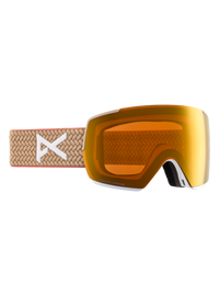 Product image of Anon M5 Low Bridge Fit Goggles + Bonus Lens + MFI® Face Mask[Variant:Frame: Summit Taupe, Lens: Perceive Sunny Bronze (17% / S3), Spare Lens: Perceive Cloudy Burst (59% / S1)]