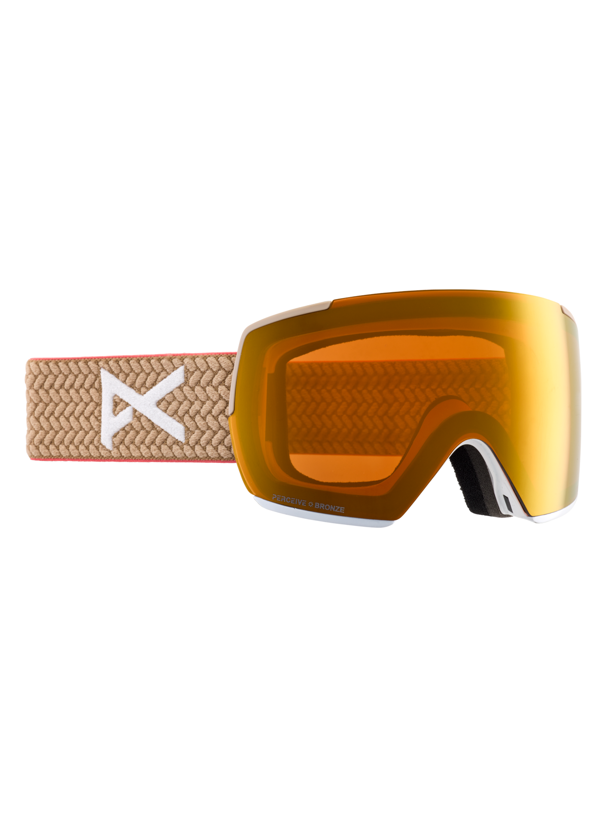 Product image of Anon M5 Low Bridge Fit Goggles + Bonus Lens + MFI® Face Mask[Variant:Frame: Summit Taupe, Lens: Perceive Sunny Bronze (17% / S3), Spare Lens: Perceive Cloudy Burst (59% / S1)]