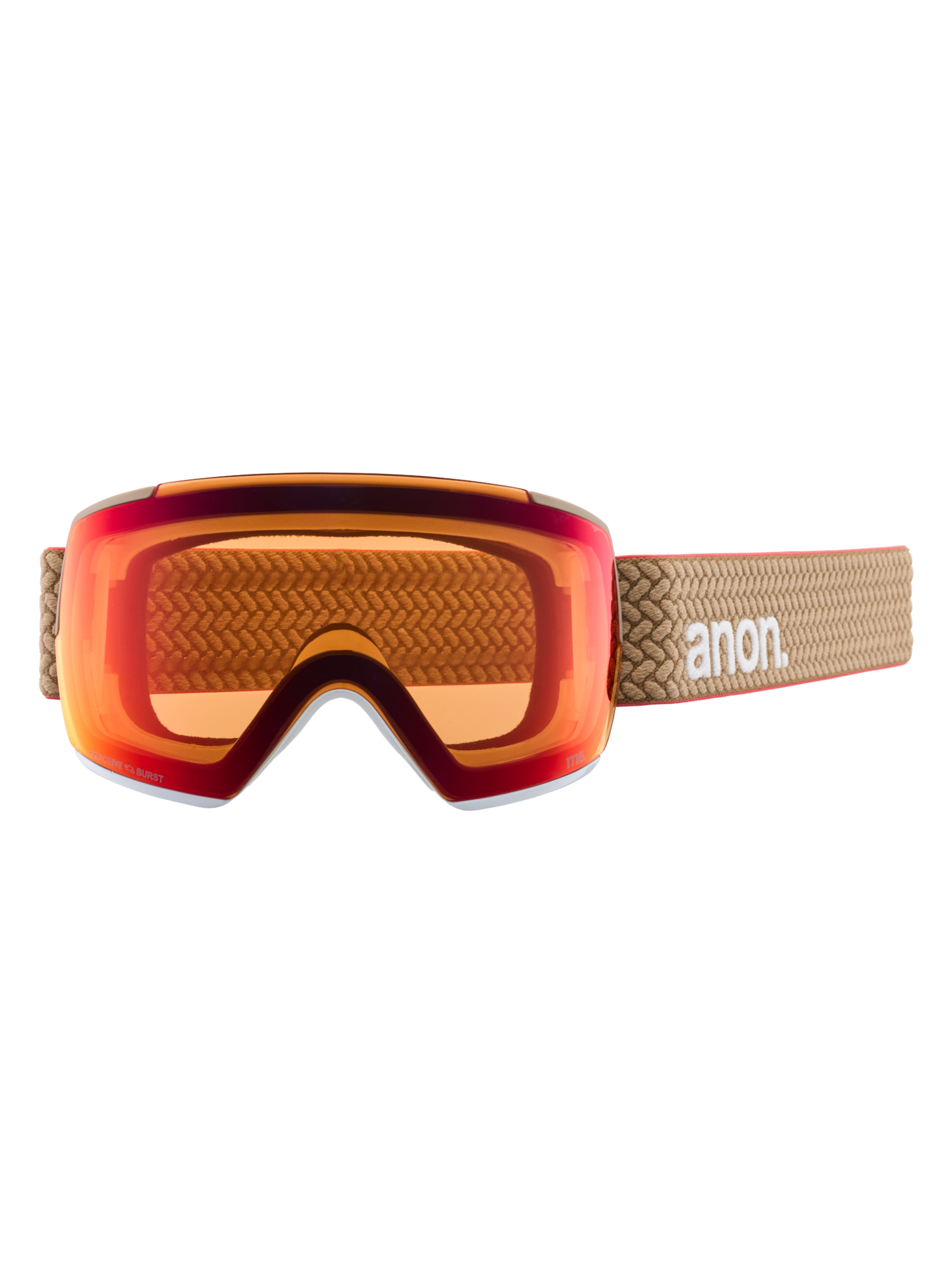 Product image of Anon M5 Low Bridge Fit Goggles + Bonus Lens + MFI® Face Mask[Variant:Frame: Summit Taupe, Lens: Perceive Sunny Bronze (17% / S3), Spare Lens: Perceive Cloudy Burst (59% / S1)]