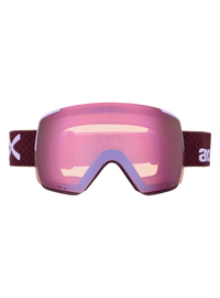 Product image of Anon M5S Goggles + Bonus Lens + MFI® Face Mask (Sample)[Variant:Frame: Deep Cherry, Lens: Perceive Cloudy Pink (53% / S1), Spare Lens: Perceive Variable Blue (21% / S2)]