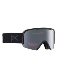 Product image of Anon Nesa Low Bridge Fit Goggles[Variant:Frame: Smoke, Lens: Perceive Sunny Onyx (6% / S4), Spare Lens: Perceive Cloudy Burst (59% / S1)]