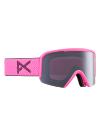 Product image of Anon Nesa Low Bridge Fit Goggles[Variant:Frame: Pink, Lens: Perceive Sunny Onyx (6% / S4), Spare Lens: Perceive Cloudy Burst (59% / S1)]