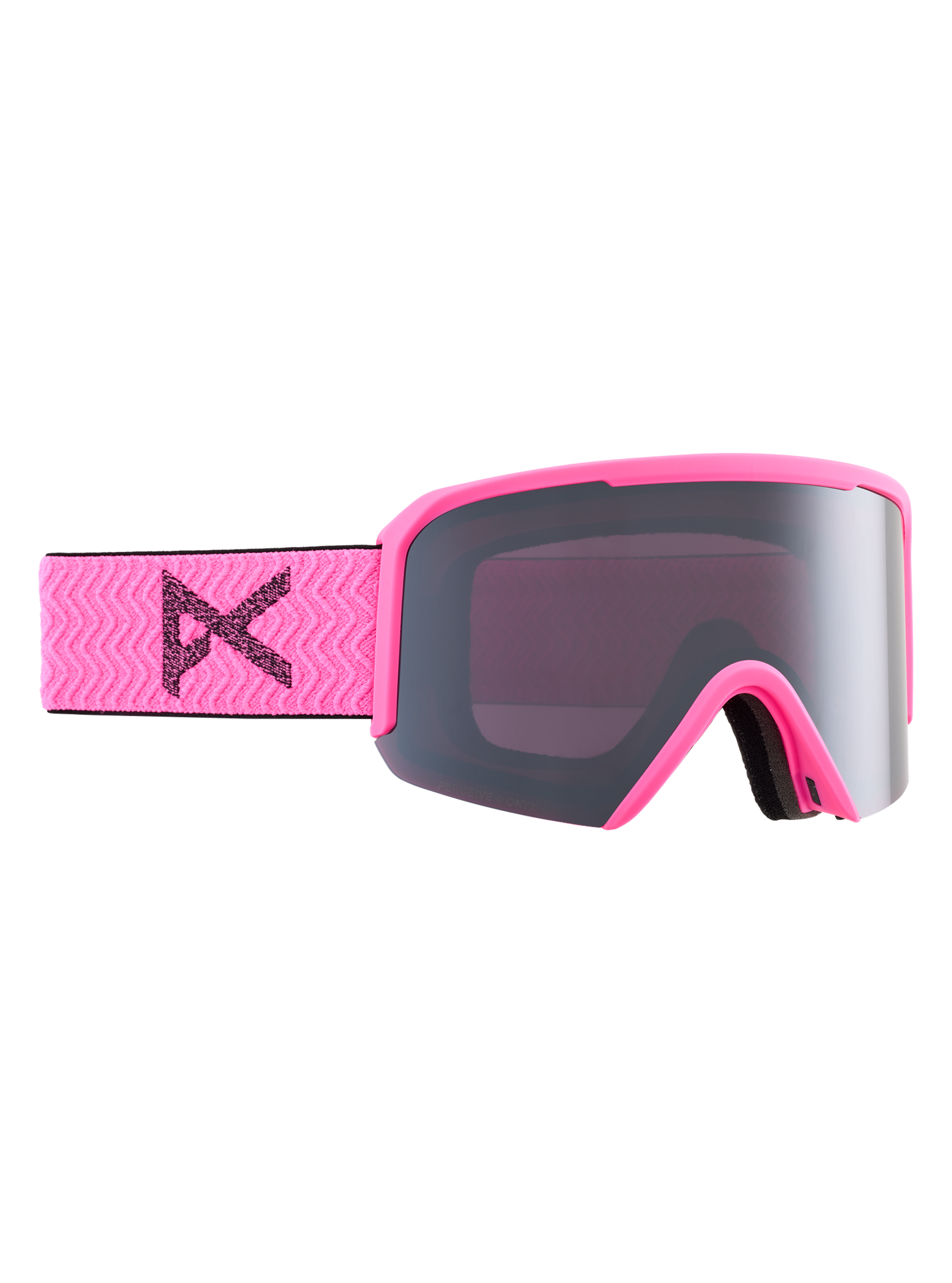 Product image of Anon Nesa Low Bridge Fit Goggles[Variant:Frame: Pink, Lens: Perceive Sunny Onyx (6% / S4), Spare Lens: Perceive Cloudy Burst (59% / S1)]