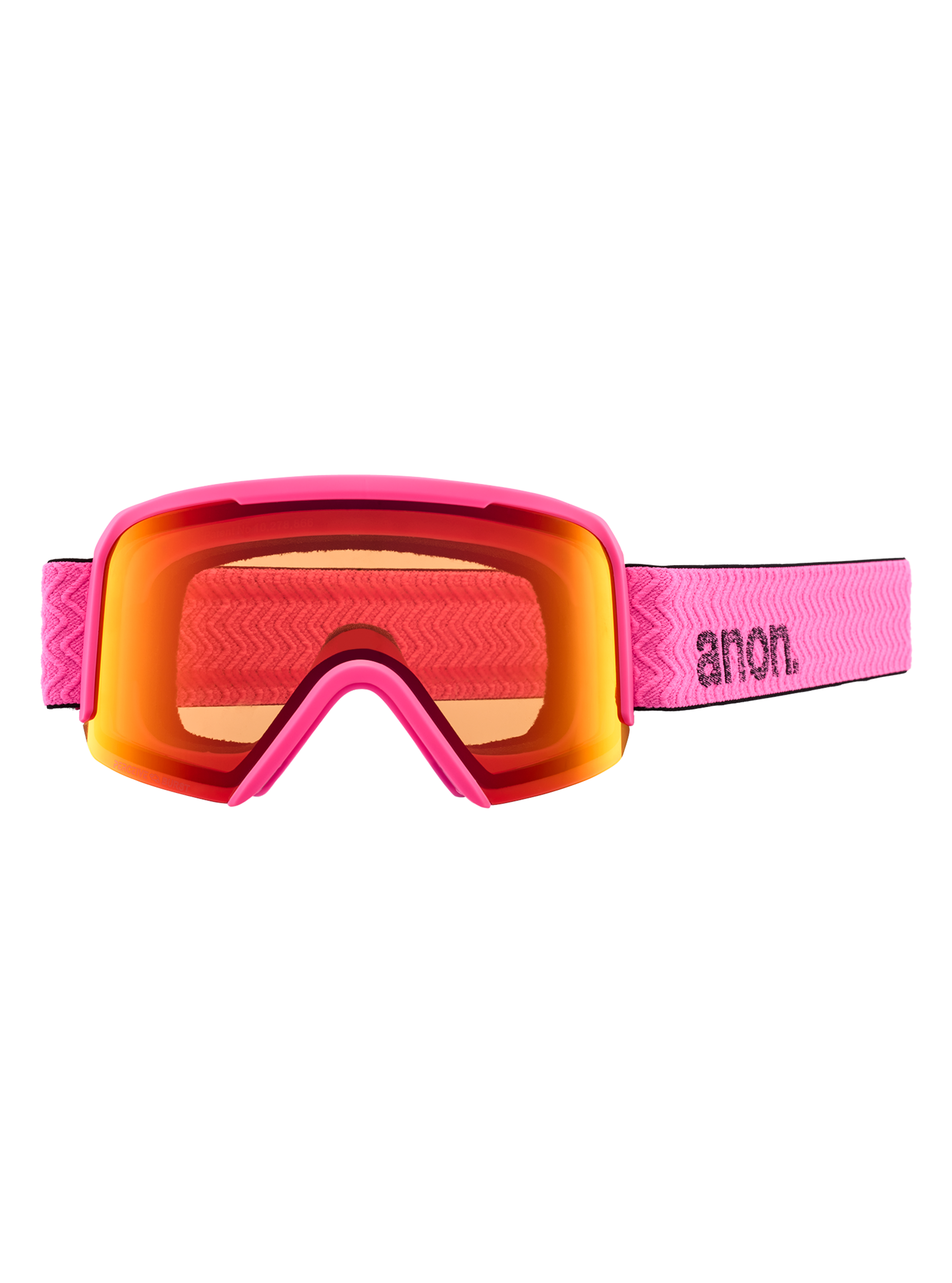 Product image of Anon Nesa Low Bridge Fit Goggles[Variant:Frame: Pink, Lens: Perceive Sunny Onyx (6% / S4), Spare Lens: Perceive Cloudy Burst (59% / S1)]