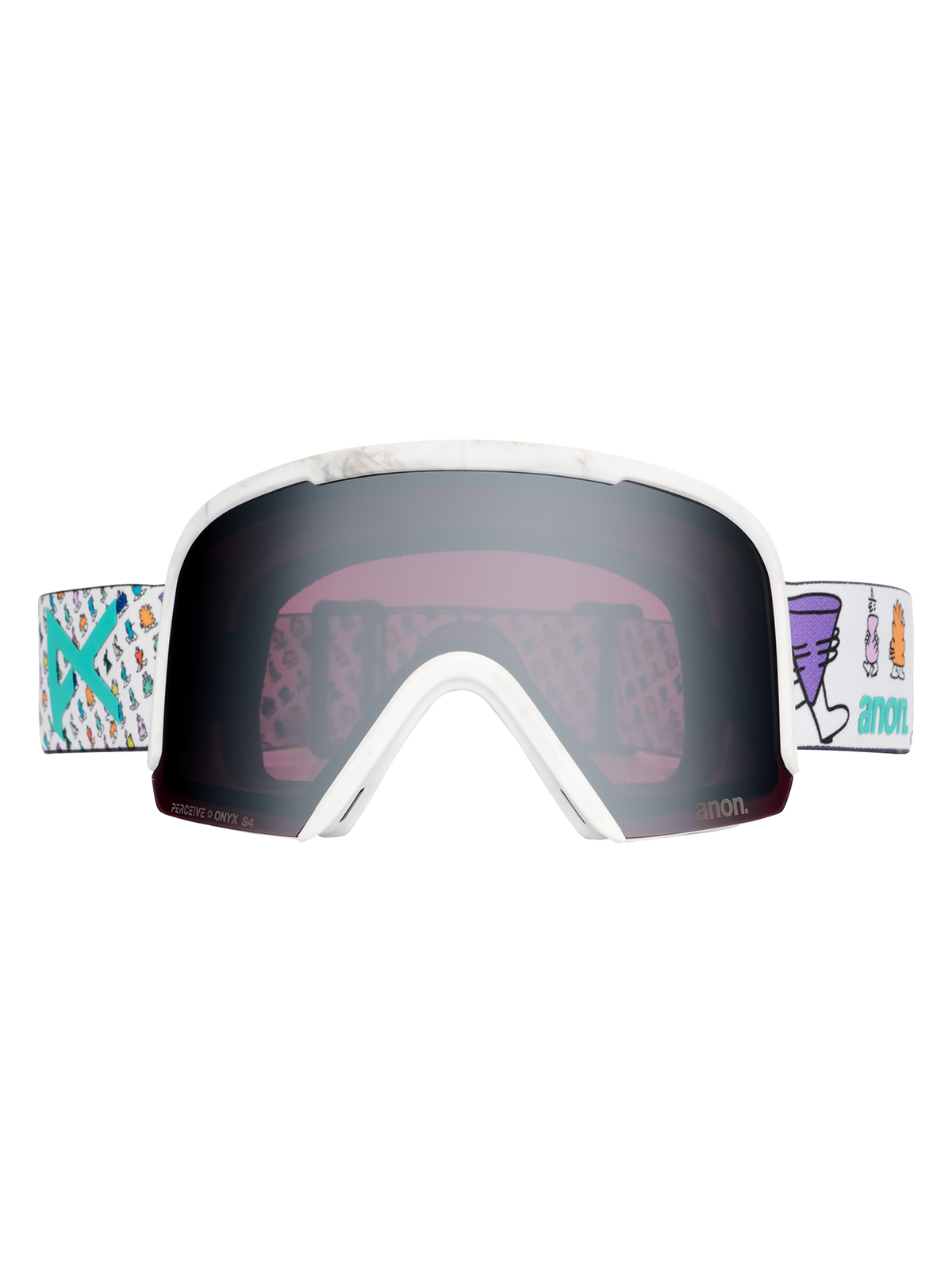 Product image of Anon Nesa Goggles + Bonus Lens + MFI® Face Mask[Variant:Frame: LB Encounters, Lens: Perceive Sunny Onyx (6% / S4), Spare Lens: Perceive Variable Violet (34% / S2)]