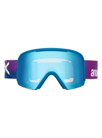 Product image of Anon Nesa Goggles + Bonus Lens + MFI® Face Mask[Variant:Frame: Pink Denim, Lens: Perceive Variable Blue (21% / S2), Spare Lens: Perceive Cloudy Burst (59% / S1)]
