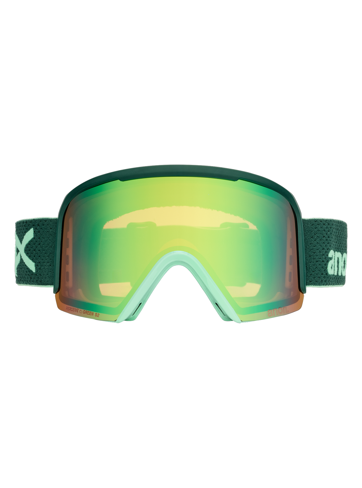 Product image of Anon Nesa Goggles + Bonus Lens + MFI® Face Mask[Variant:Frame: Brunswick Green, Lens: Perceive Variable Green (22% / S2), Spare Lens: Perceive Cloudy Pink (53% / S1)]