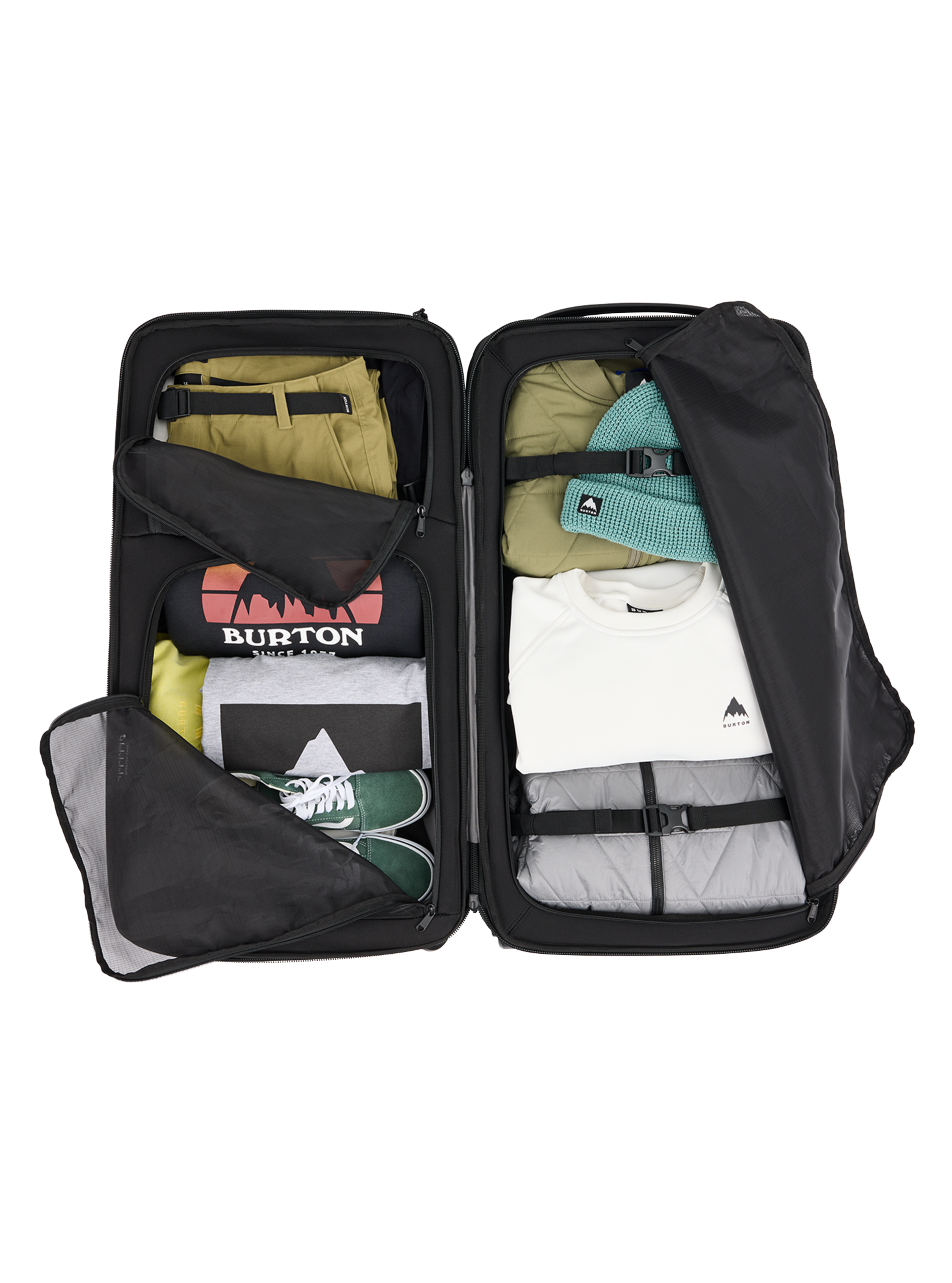 Burton 4 Wheel Double Deck 86L Travel Bag | Burton.com Winter 2027 Burton 4 Wheel Double Deck 86L Travel Bag | Burton.com Winter 2027