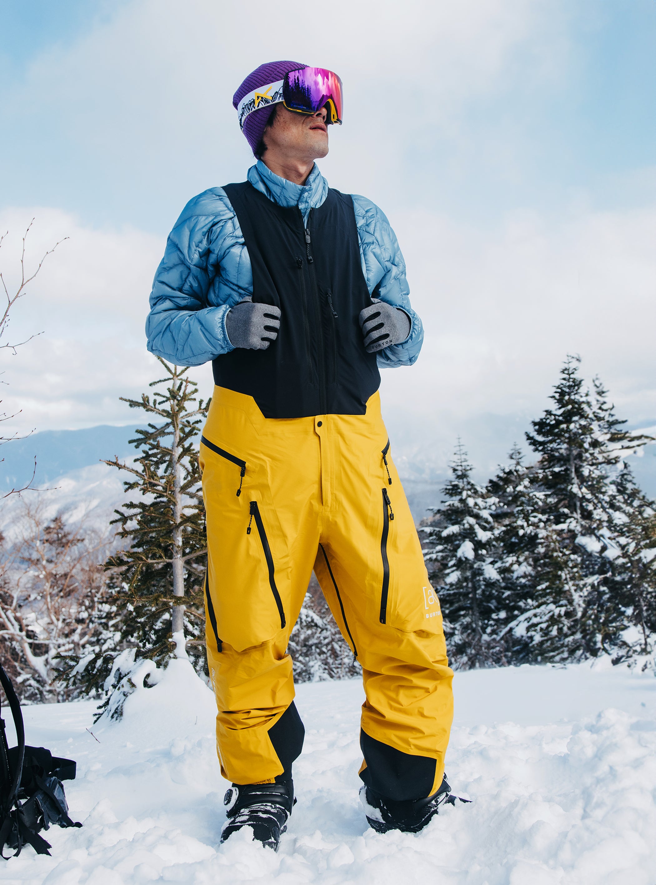 Product image of Men's Burton [ak] Kalausi GORE-TEX C-KNIT 3L Bib Pants[Variant:Goldenrod]