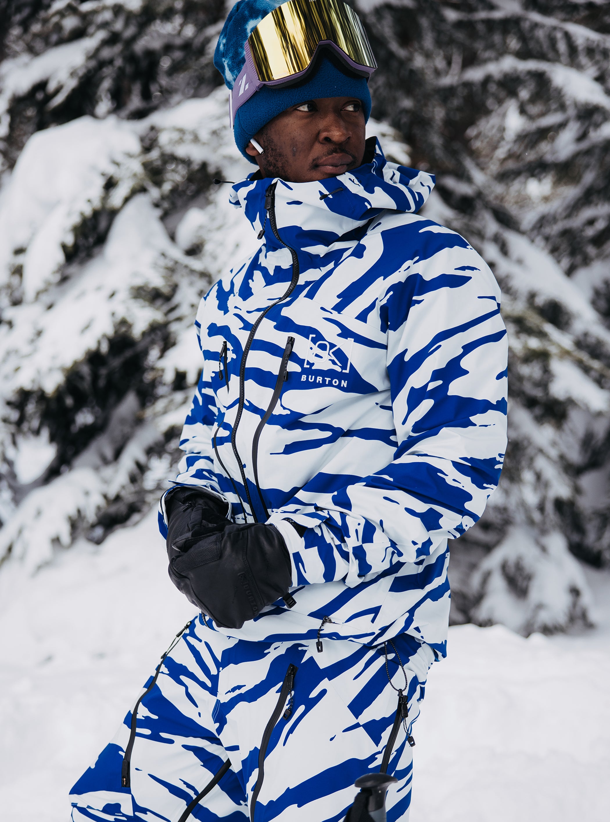 Product image of Men's Burton [ak] Tuvak GORE-TEX C-KNIT 3L Jacket[Variant:Oversized Zebra Jake Blue]