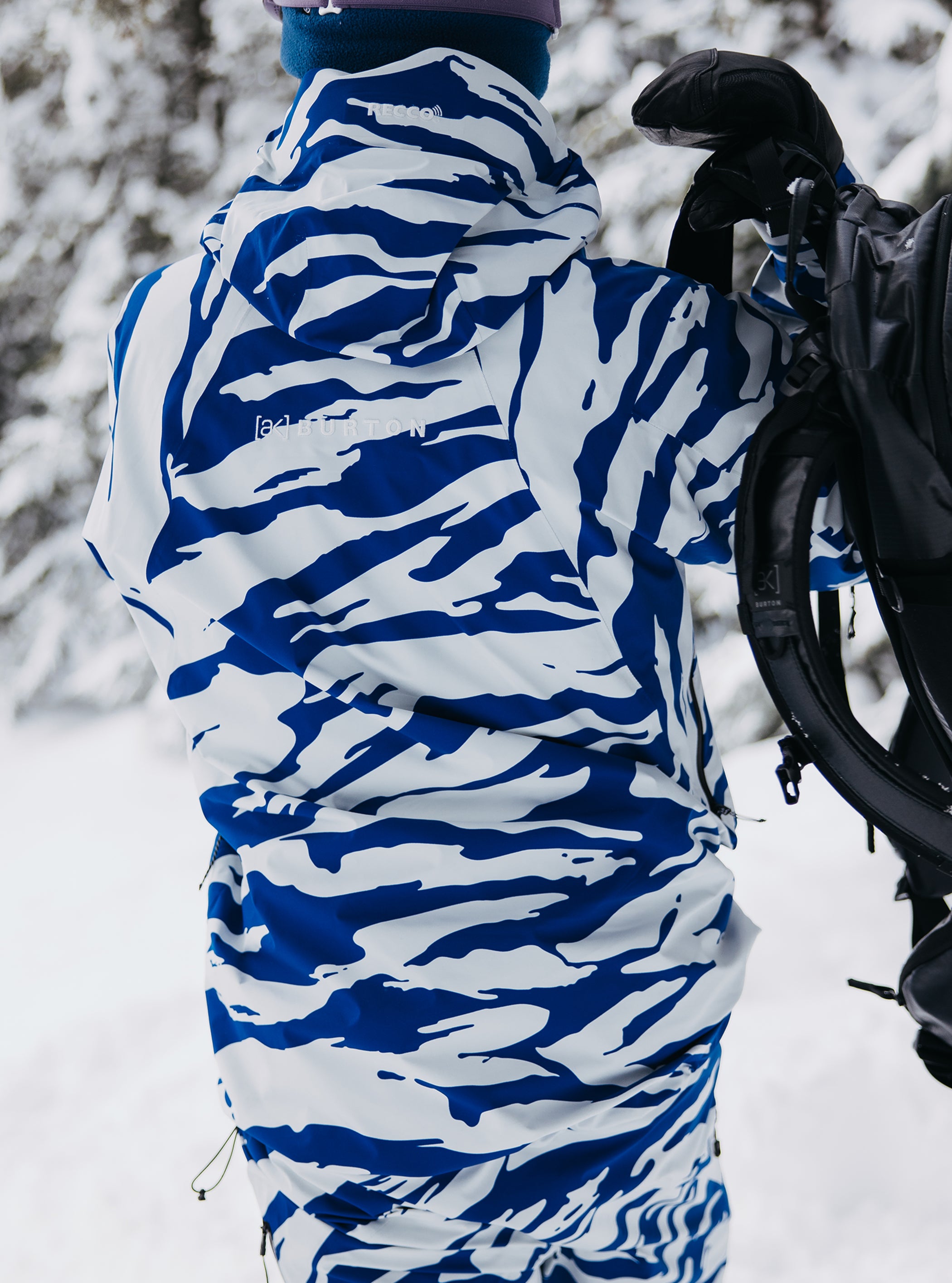 Product image of Men's Burton [ak] Tuvak GORE-TEX C-KNIT 3L Jacket[Variant:Oversized Zebra Jake Blue]