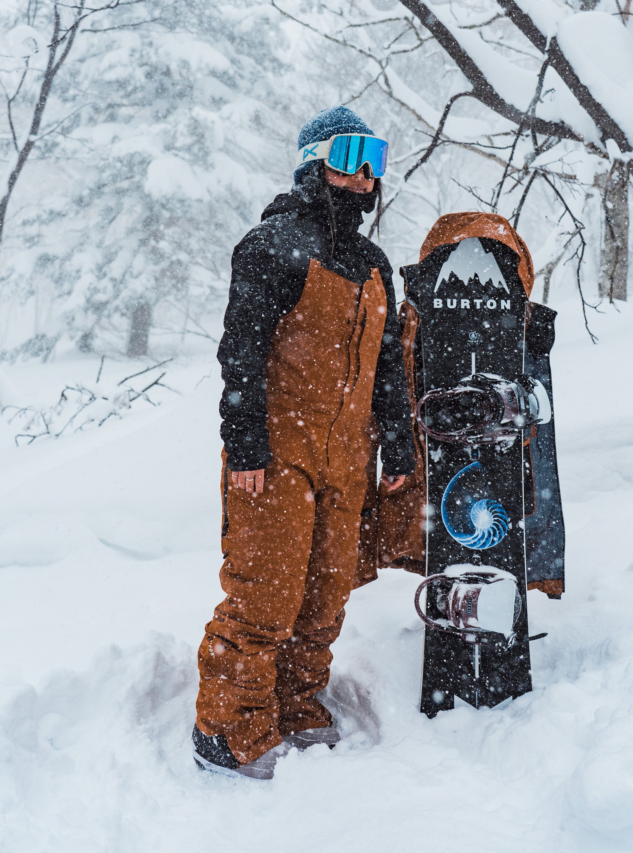 Product image of Women's Burton [ak] Acamar GORE-TEX PRO 3L Bib Pants[Variant:Chestnut Brown]