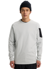 Product image of Men's Burton [ak] Baker Stretch Crewneck Fleece[Variant:Gray Cloud]
