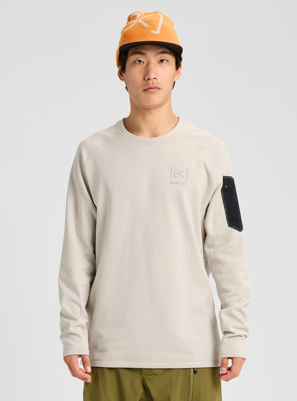 Product image of Men's Burton [ak] Baker Stretch Fleece Crew[Variant:Chinchilla Gray]