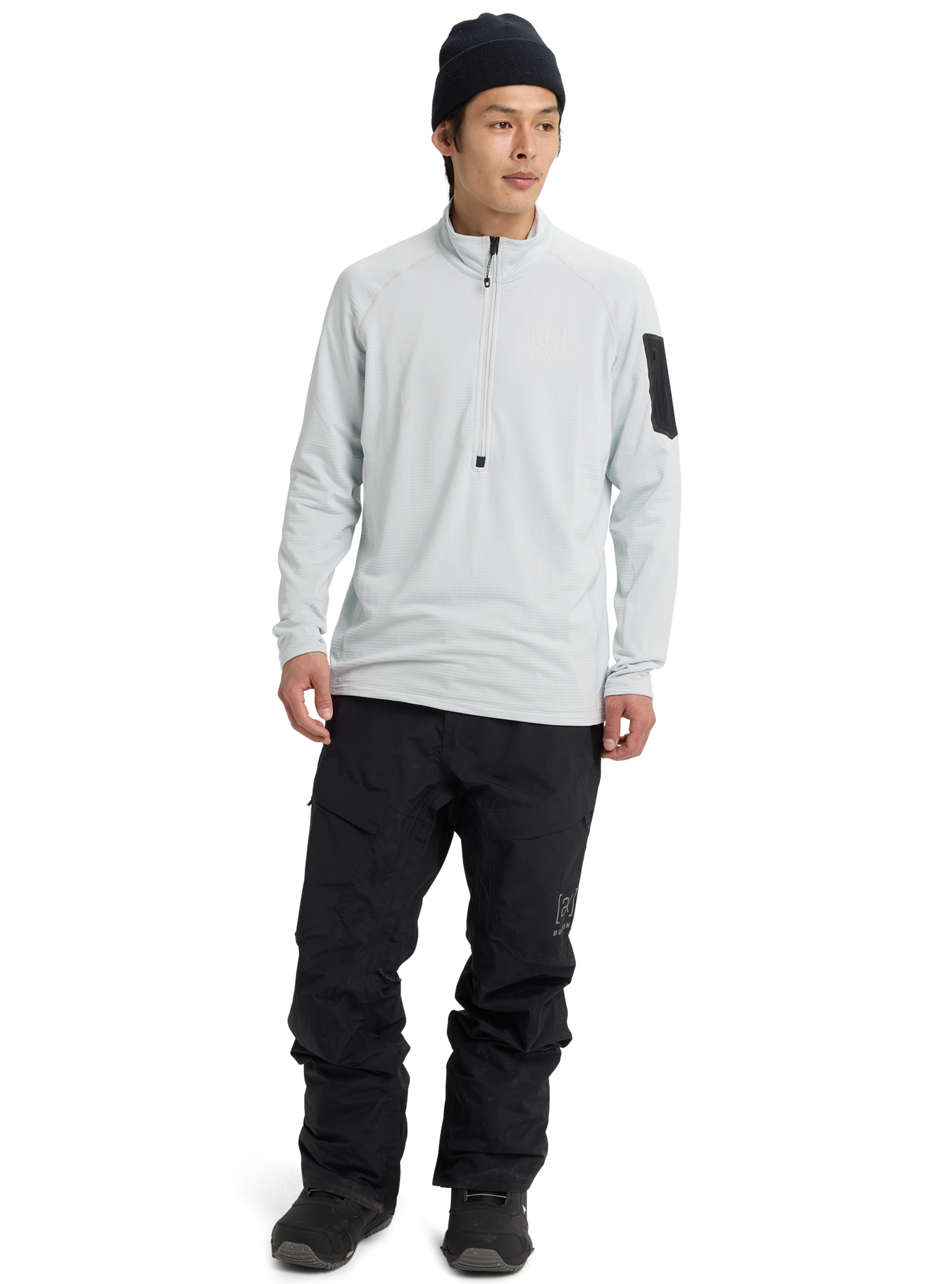 【サンプル】メンズ Burton [ak]® ヘリウム グリッド ハーフジップ フリース